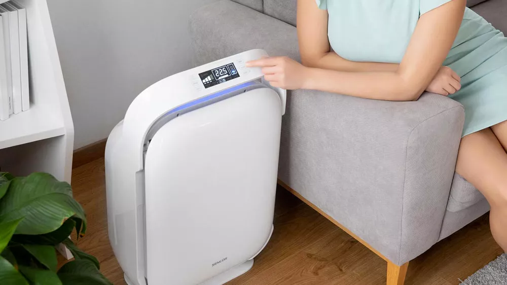 Sencor SHA 9400WH — Panel LCD do trybów i czasu pracy