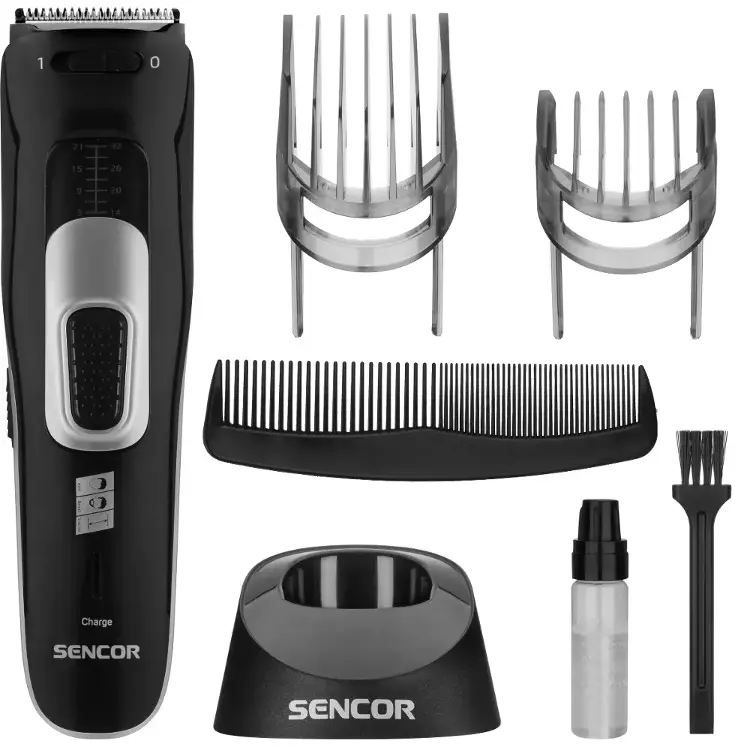 Sencor SHP 4501BK — Dwa grzebienie razem z przewodem