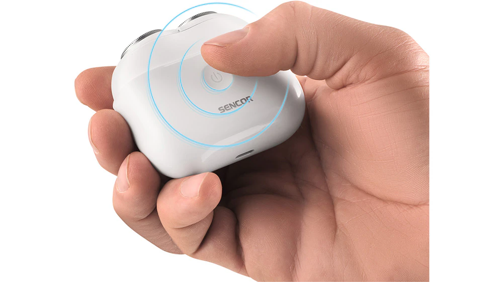 Sencor SMS 2100WH — Przycisk MicroTouch pod kciukiem