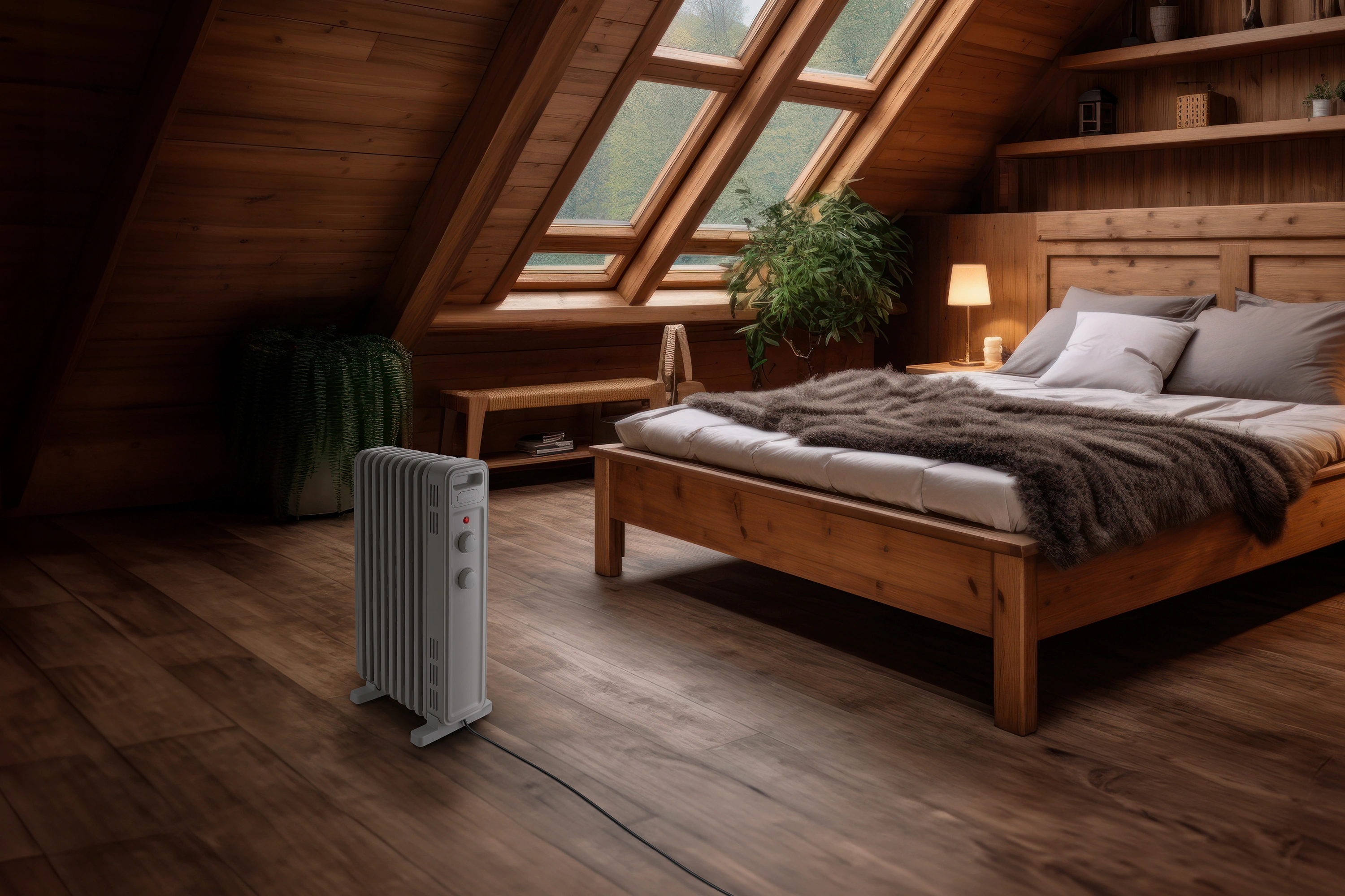 Sencor SOH 3409WH — Zabezpieczenia termiczne i po przewróceniu