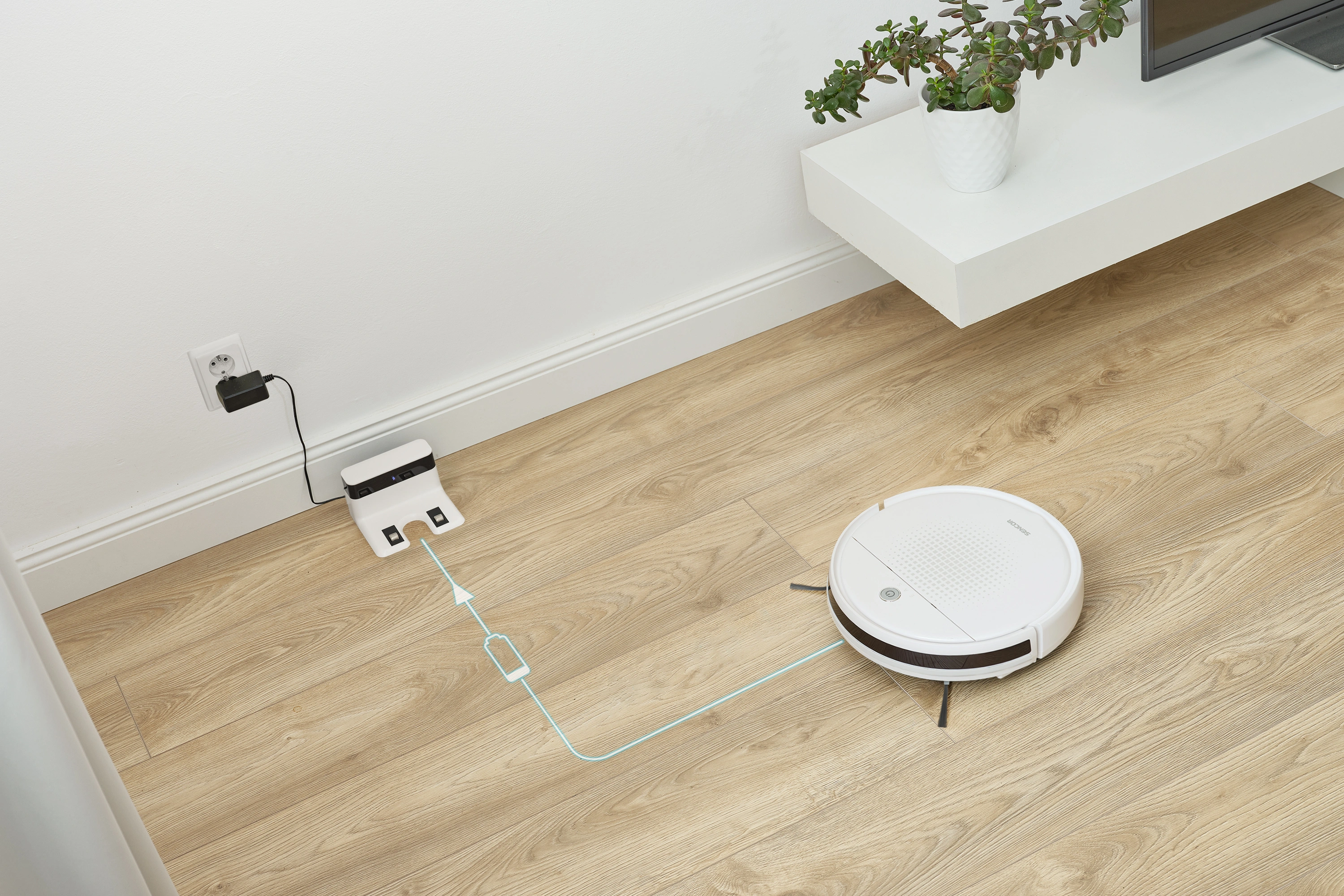 Sencor SRV 1550WH — Automatyczny powrót do ładowania