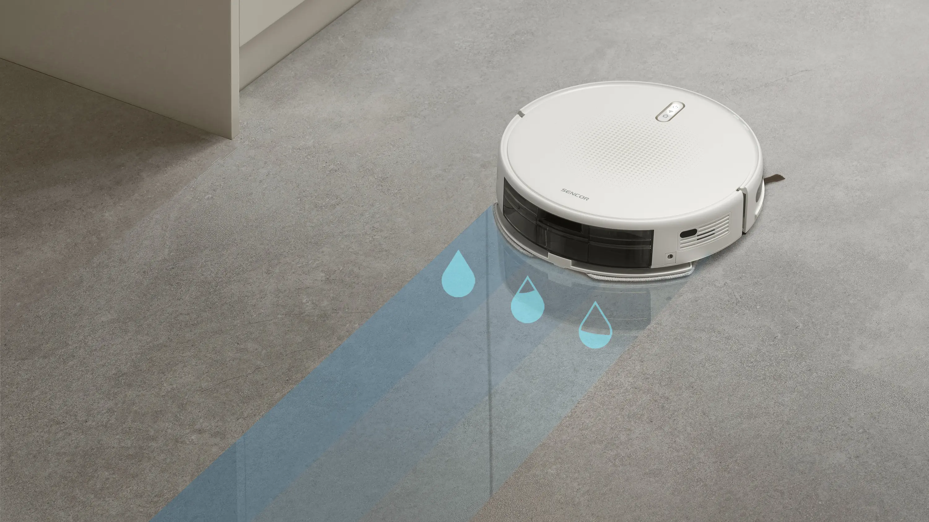 Sencor SRV 4150WH — Elektroniczne podawanie wody do mopa