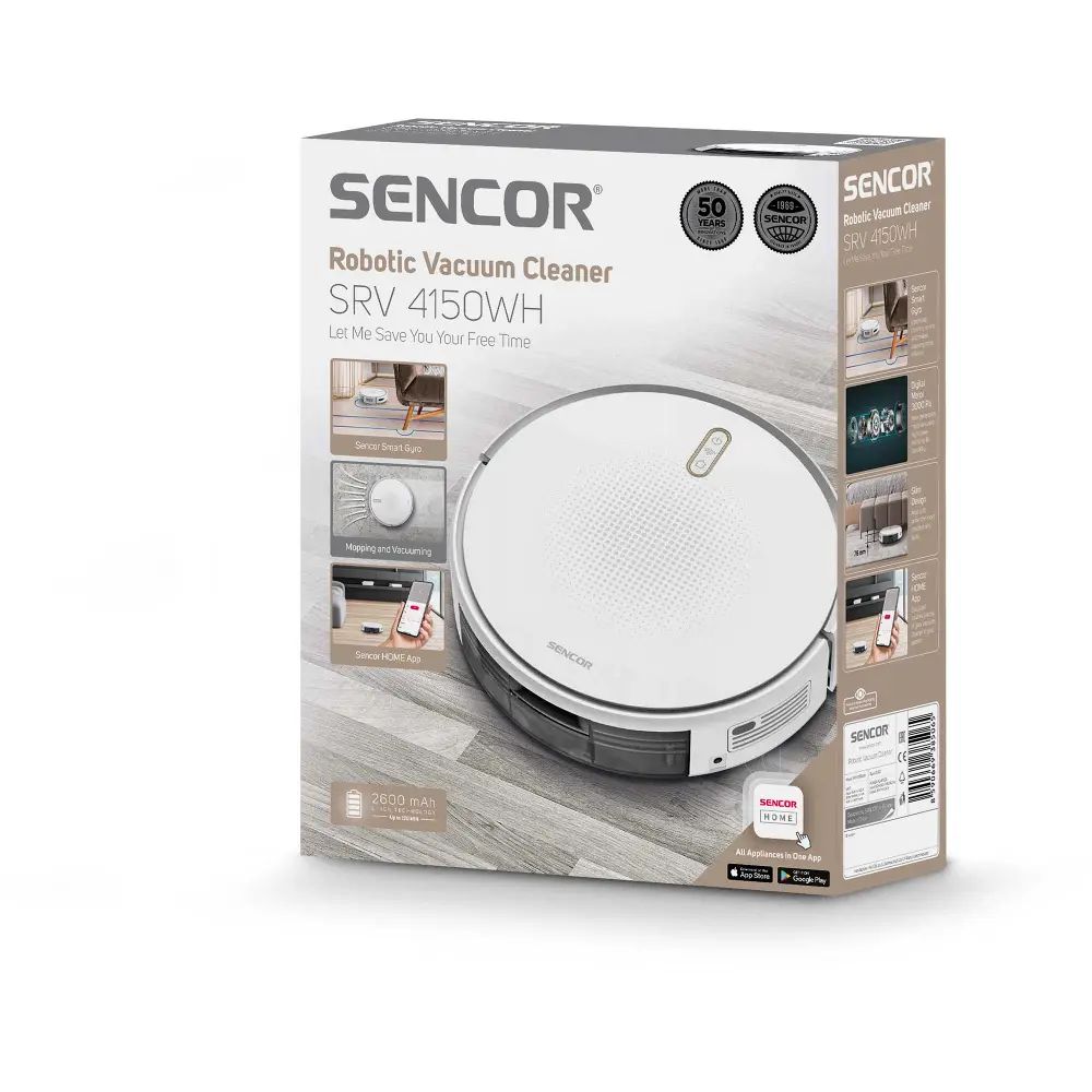Sencor SRV 4150WH — Odkurzacz robot 2v1 — widok 15