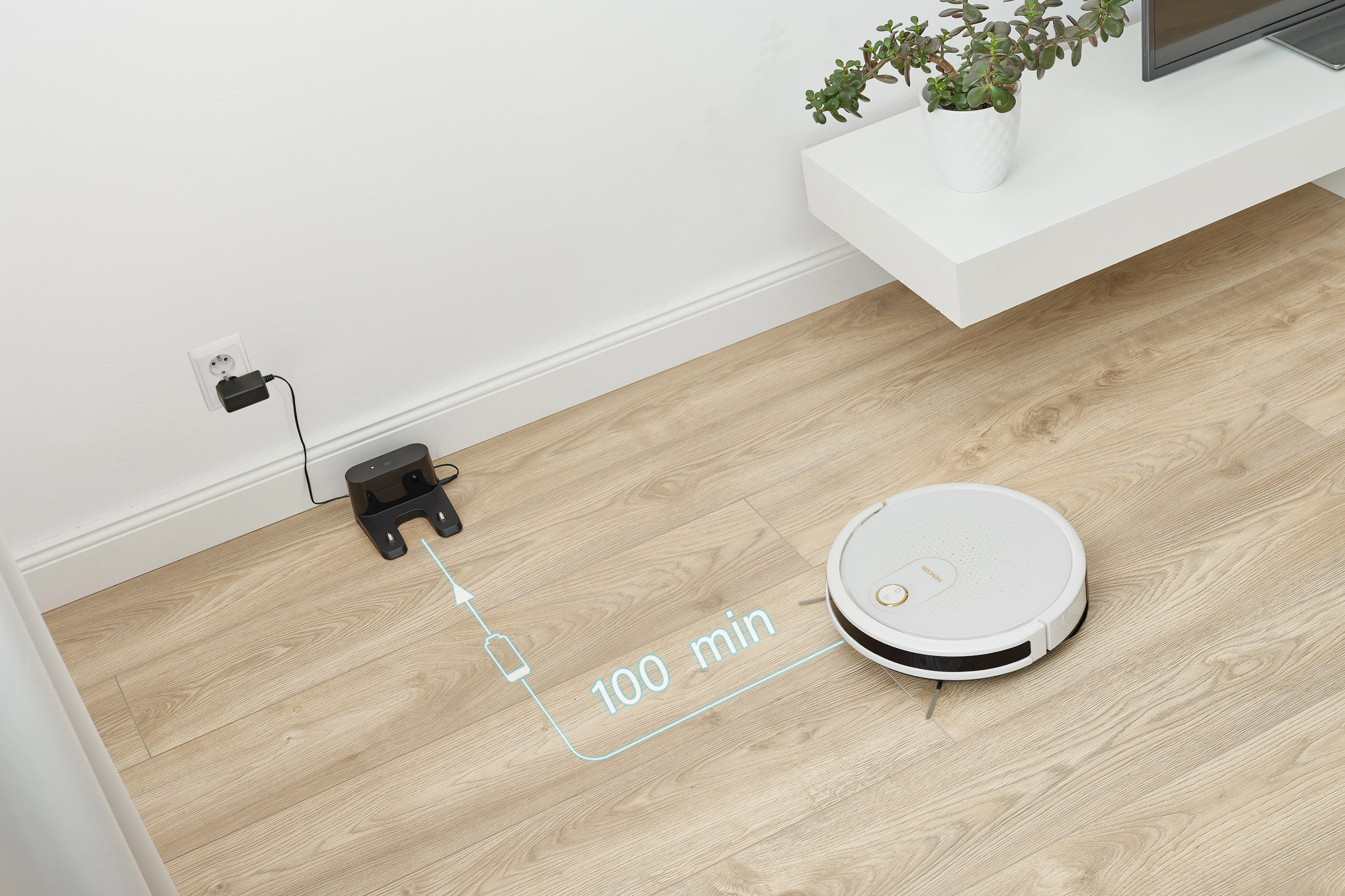 Sencor SRV 4550WH — Automatyczne zwiększanie mocy na dywanie