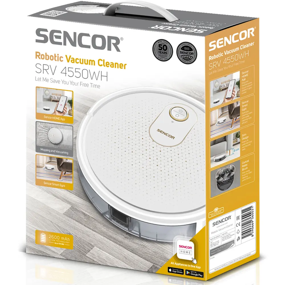 Sencor SRV 4550WH — Odkurzacz robot 2v1 — widok 18