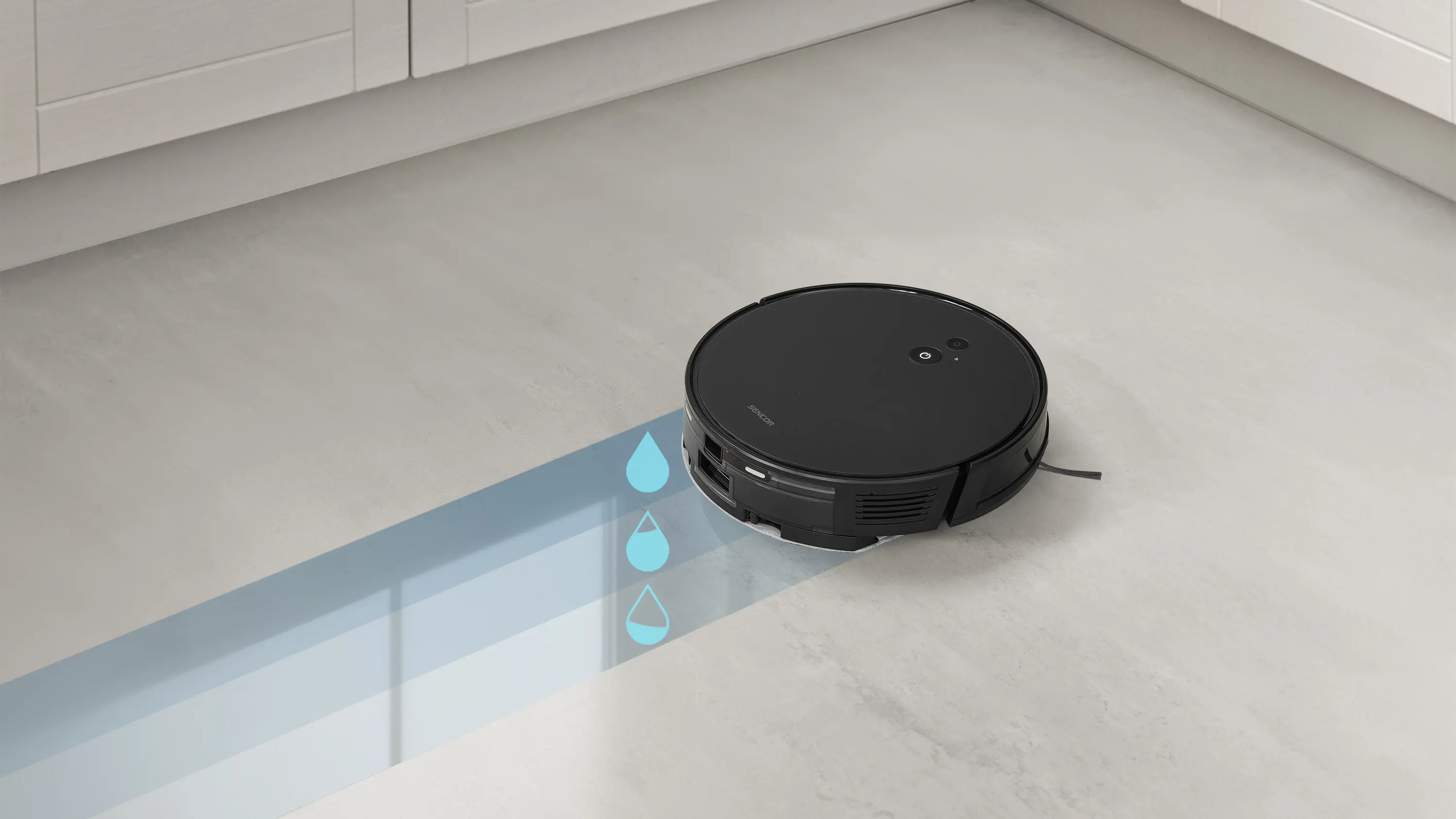 Sencor SRV 6450BK — Mop z elektronicznym podawaniem wody