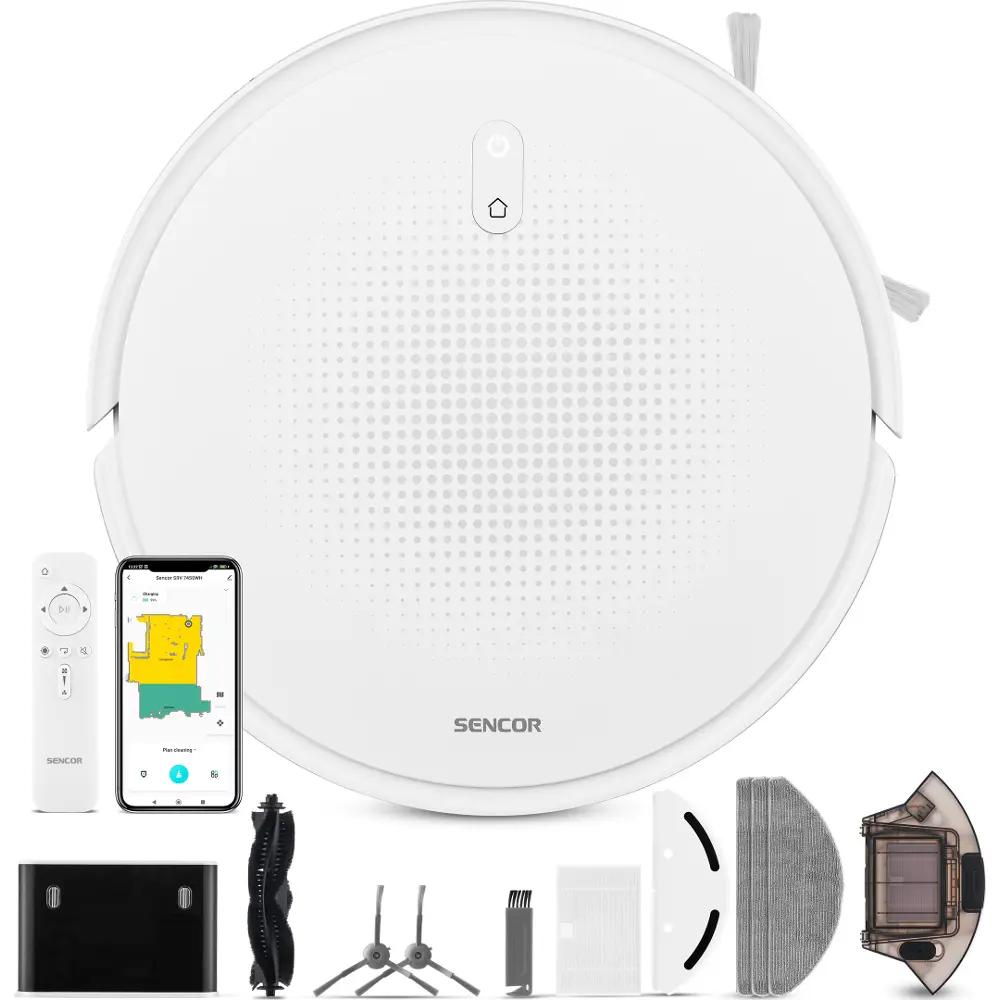 Sencor SRV 7450WH — Odkurzacz robot 2v1 — widok 1