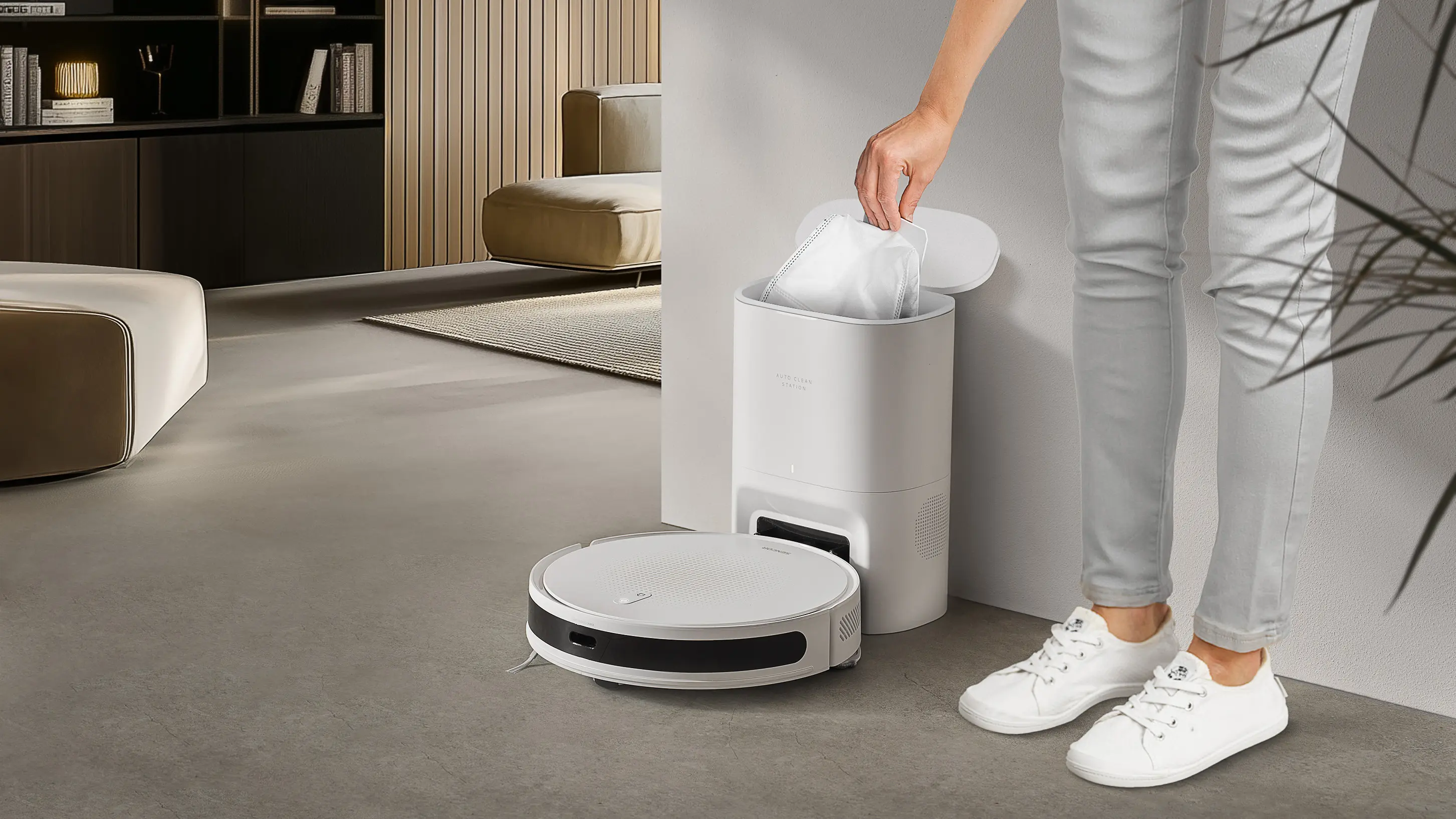 Sencor SRV 7485WH — Automatyczne opróżnianie do worka 3 l