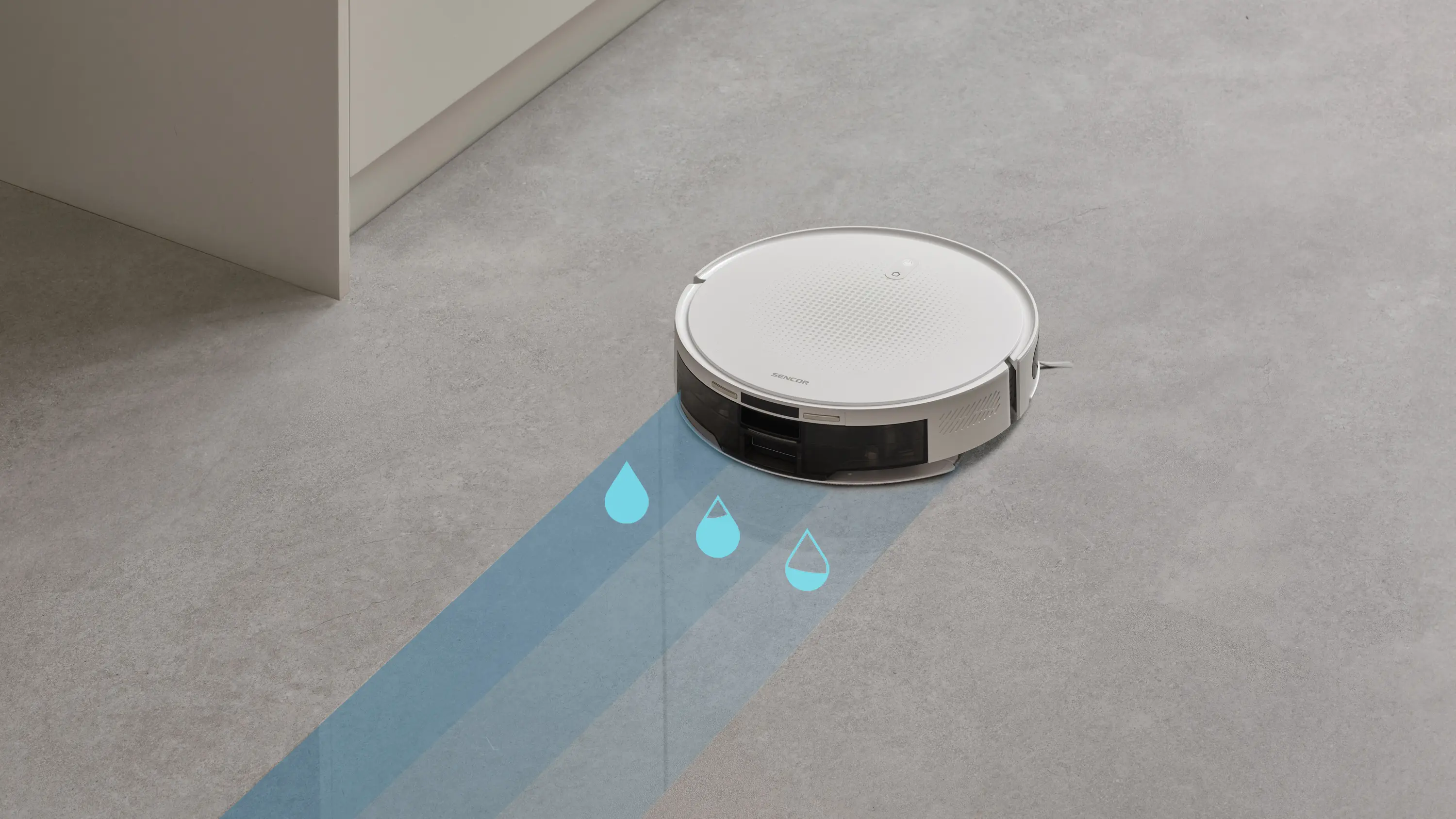 Sencor SRV 7485WH — Mop z elektronicznym podawaniem wody