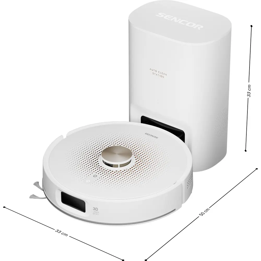Sencor SRV 9485WH — Odkurzacz robot 2v1 — widok 2