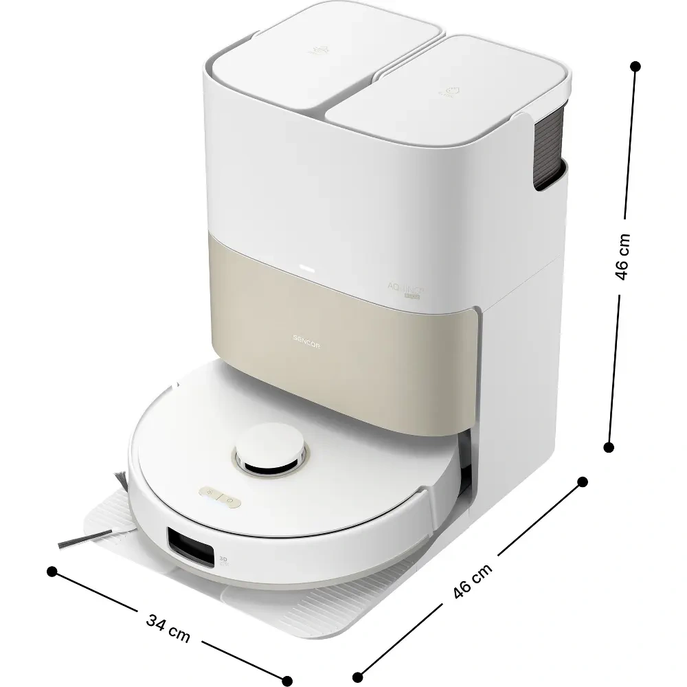 Sencor SRV 9690WH — Odkurzacz robot 2v1 — widok 2