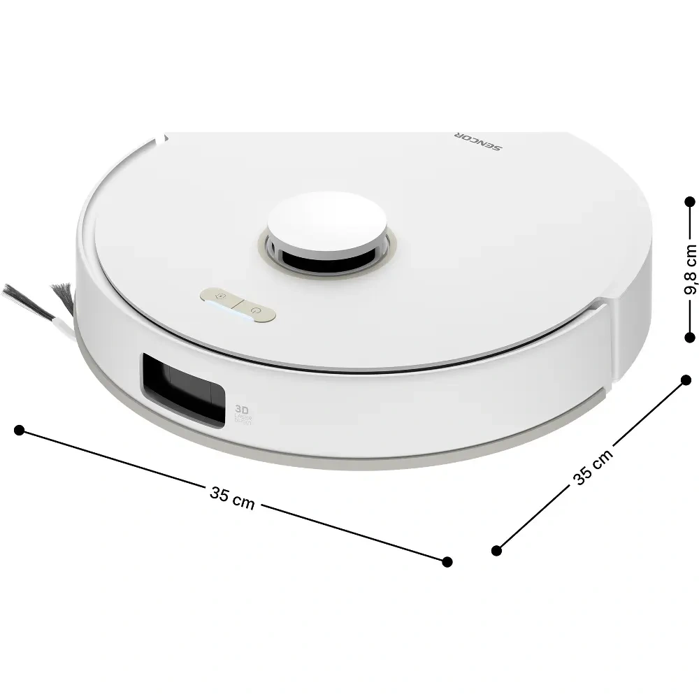 Sencor SRV 9690WH — Odkurzacz robot 2v1 — widok 3