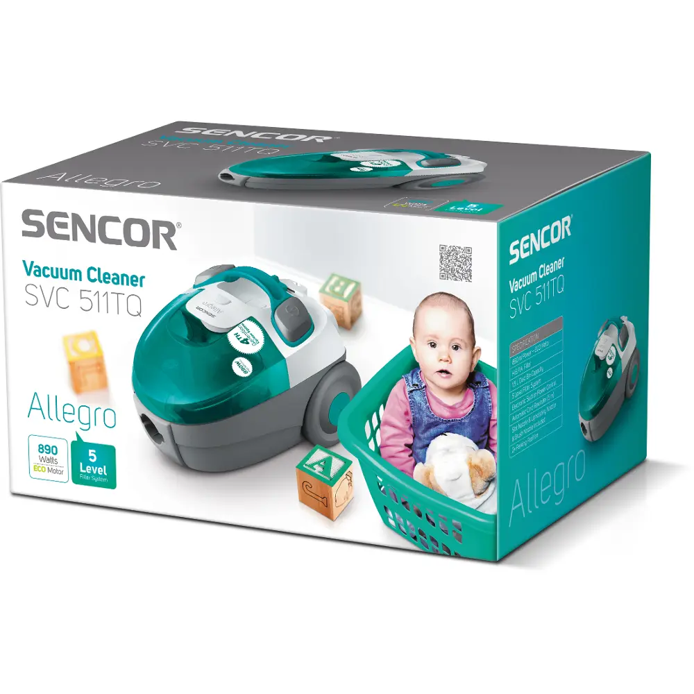 Sencor SVC 511TQ-EUE2 — Odkurzacz bezworkowy — widok 20
