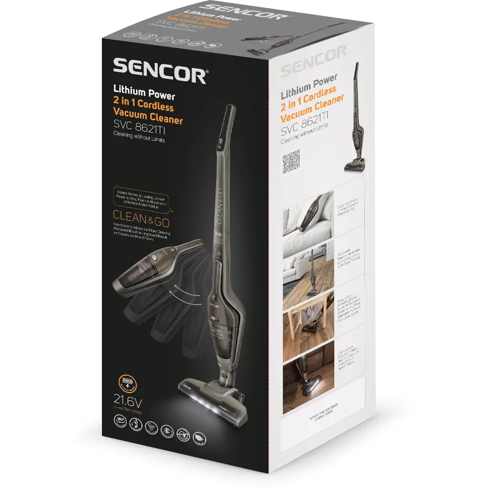 Sencor SVC 8621TI — Odkurzacz stojący 2v1 — widok 9