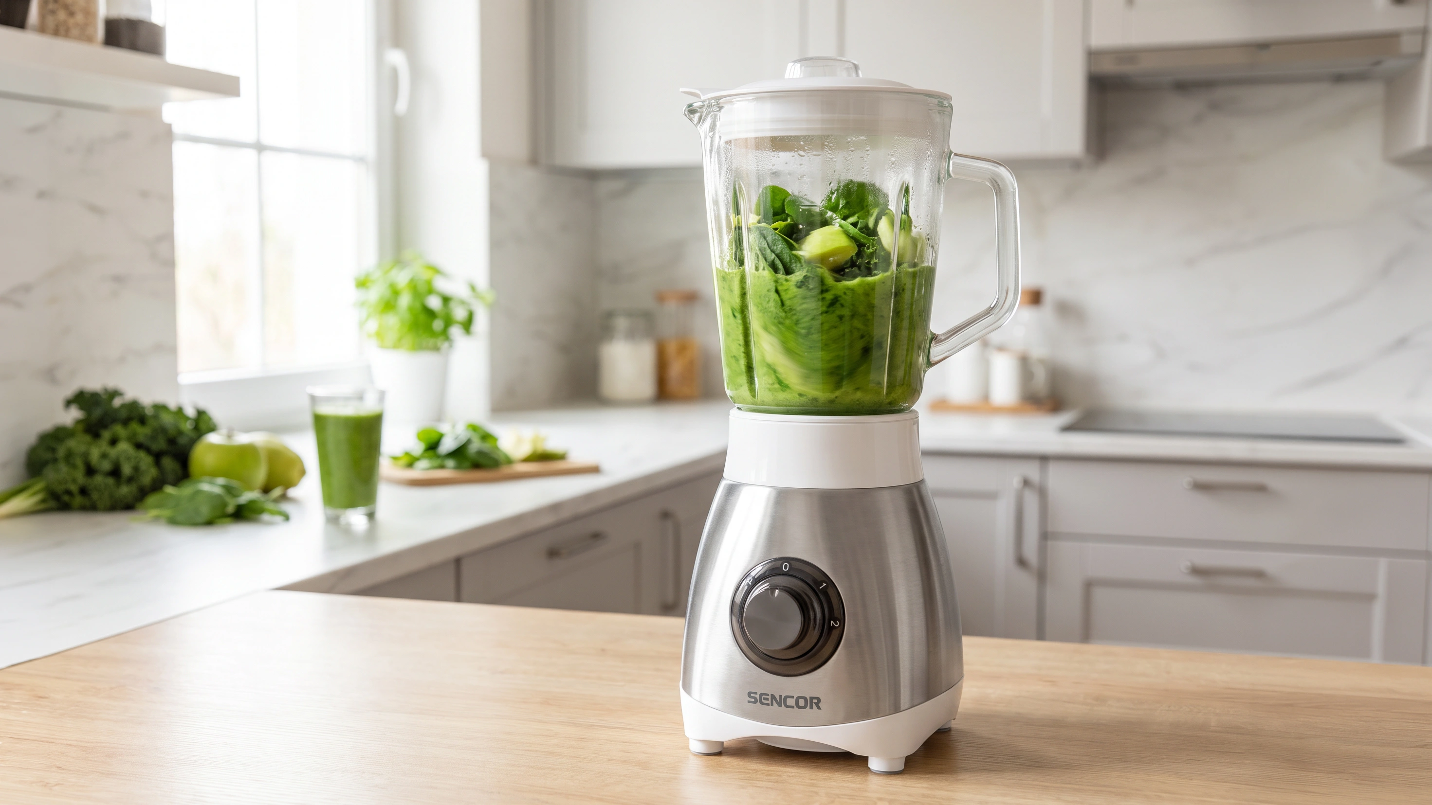 Sencor blender kielichowy ze szklanym kielichem SBL 3271SS