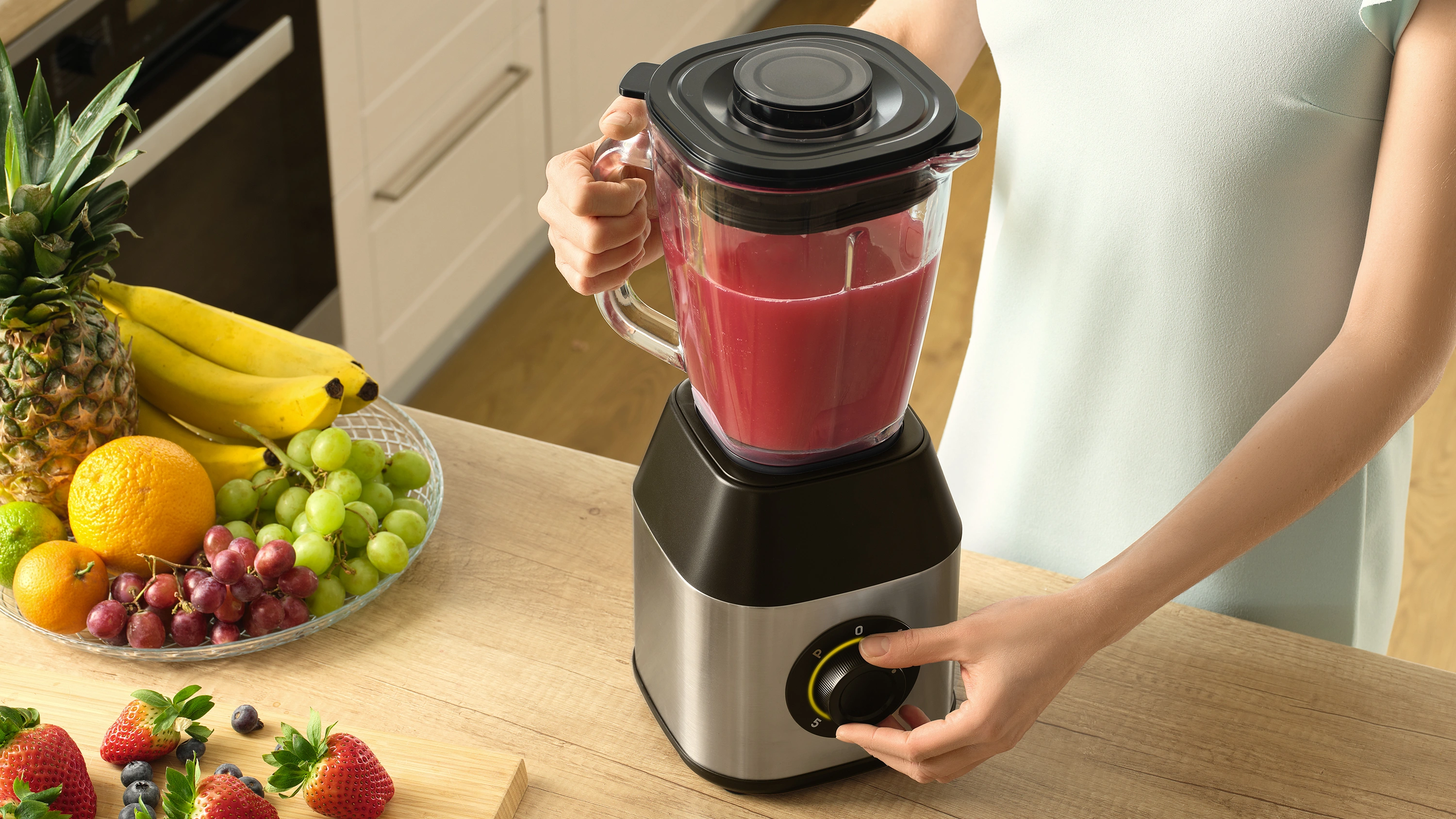 Sencor blender kielichowy ze szklanym dzbankiem SBL 4872BK