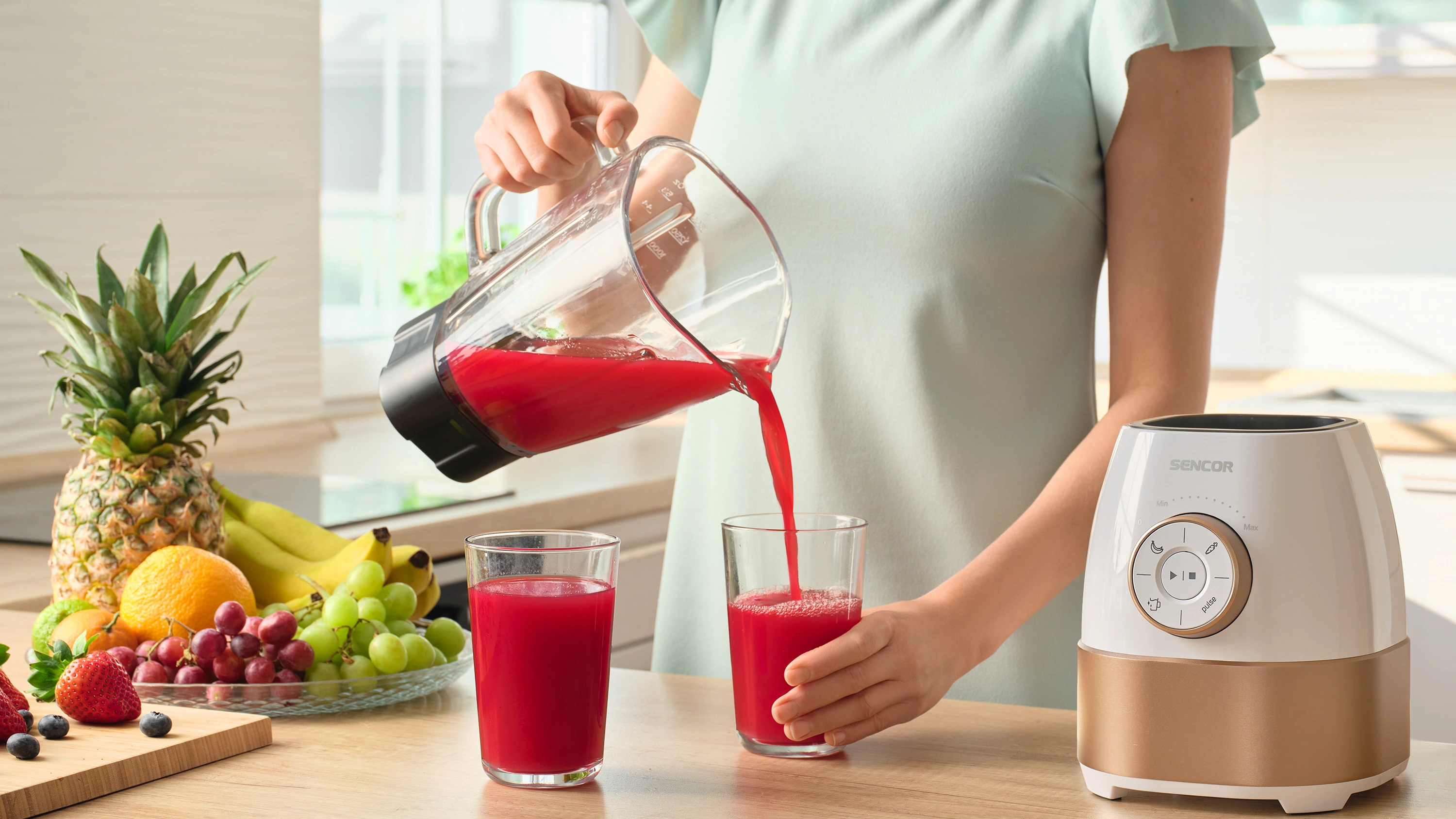 Sencor blender kielichowy ze szklanym kielichem 1,5 l SBL 5870GD