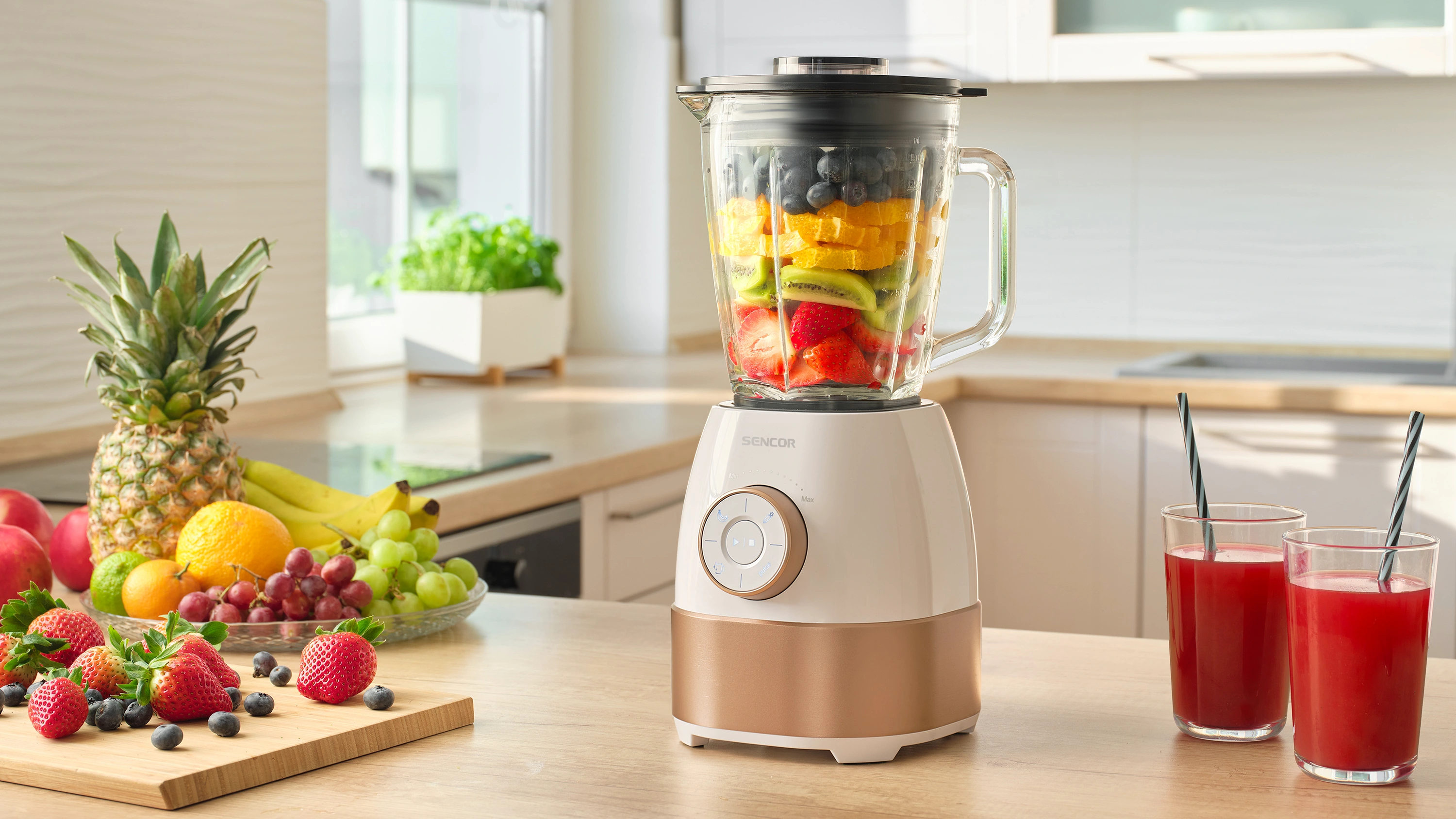 Sencor blender kielichowy ze szklanym kielichem 1,5 l SBL 5870GD