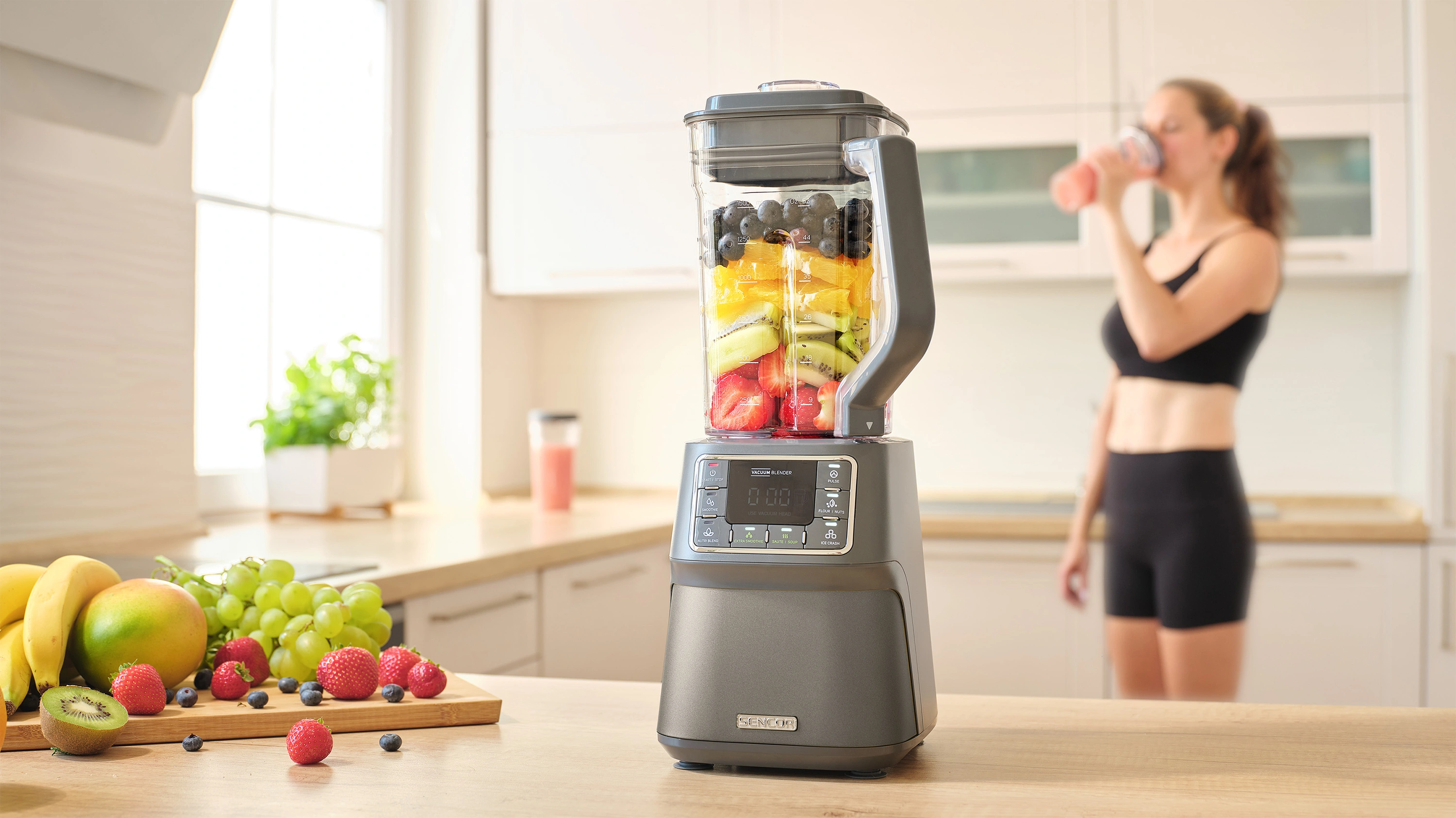 Sencor blender próżniowy z technologią nutri smart SBU 7878BK VITAMIN +