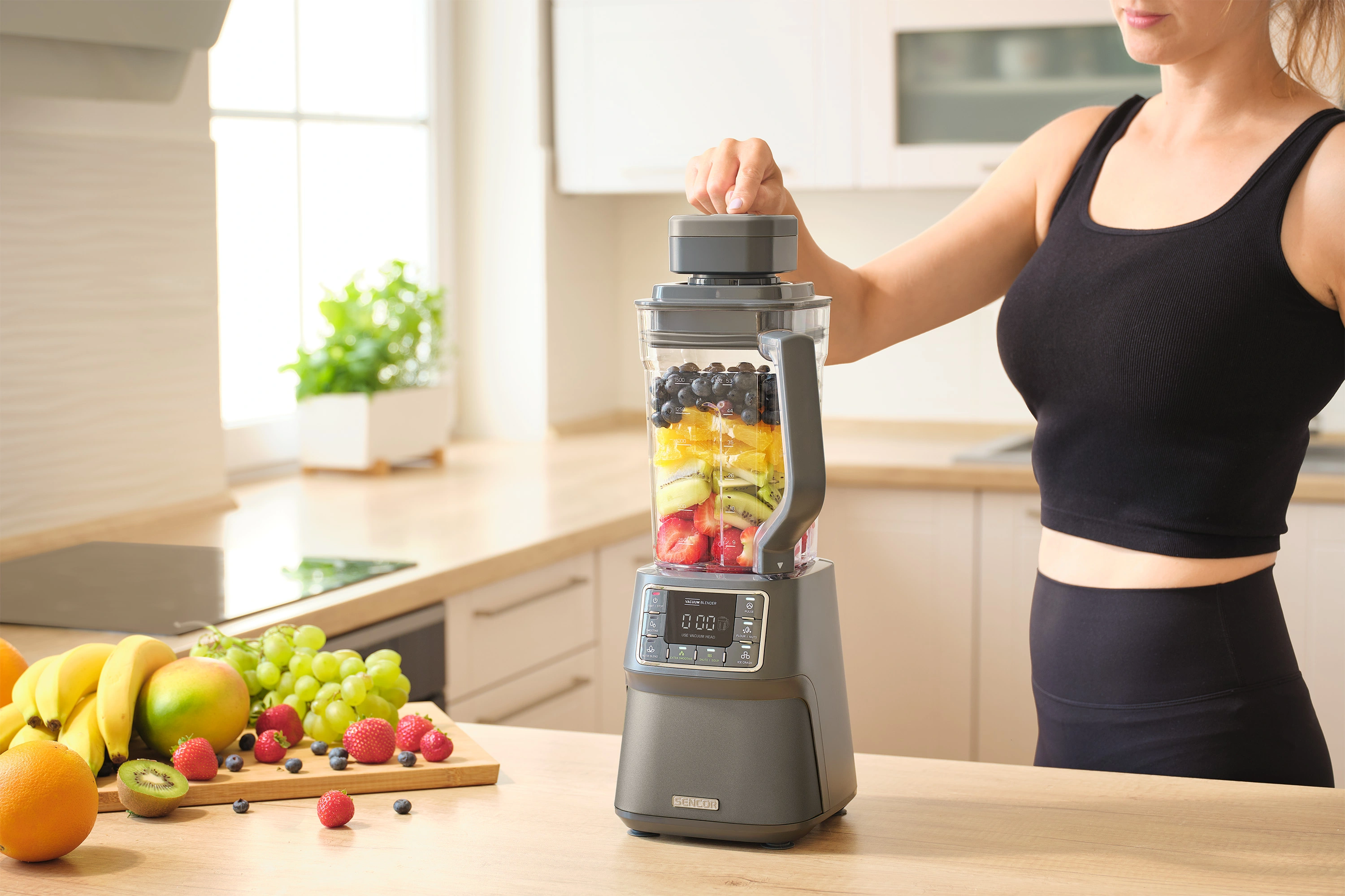 Sencor blender próżniowy z technologią nutri smart SBU 7878BK VITAMIN +