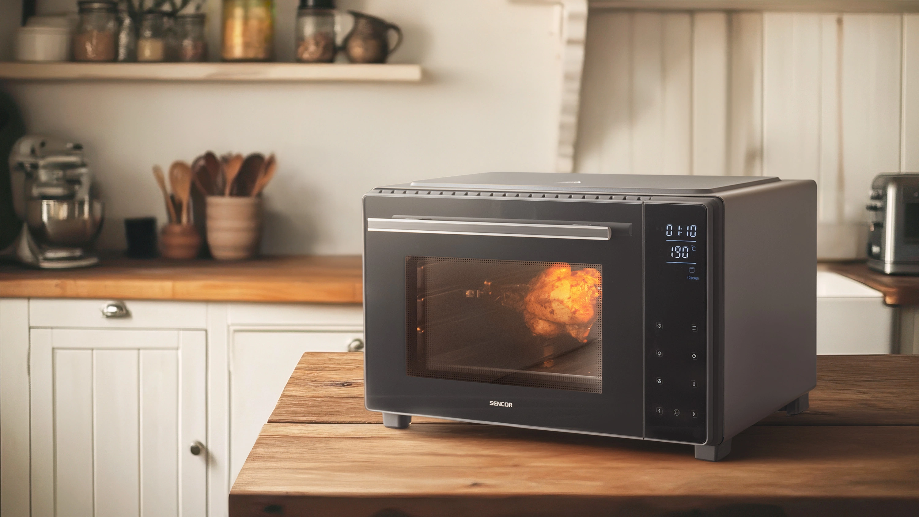 Sencor cyfrowy piekarnik konwekcyjny z grillem SEO 3250BK