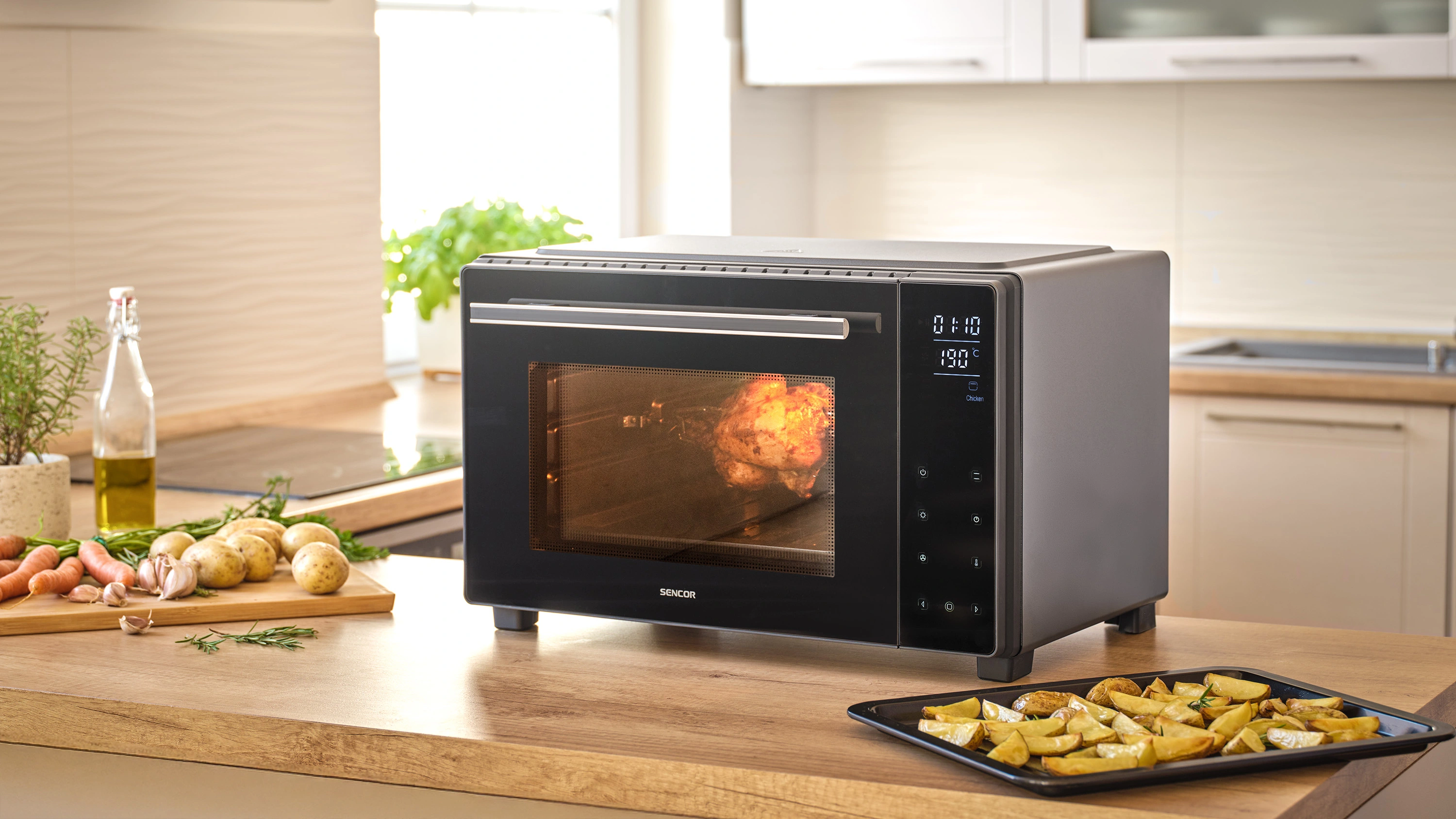 Sencor cyfrowy piekarnik konwekcyjny z grillem SEO 3250BK