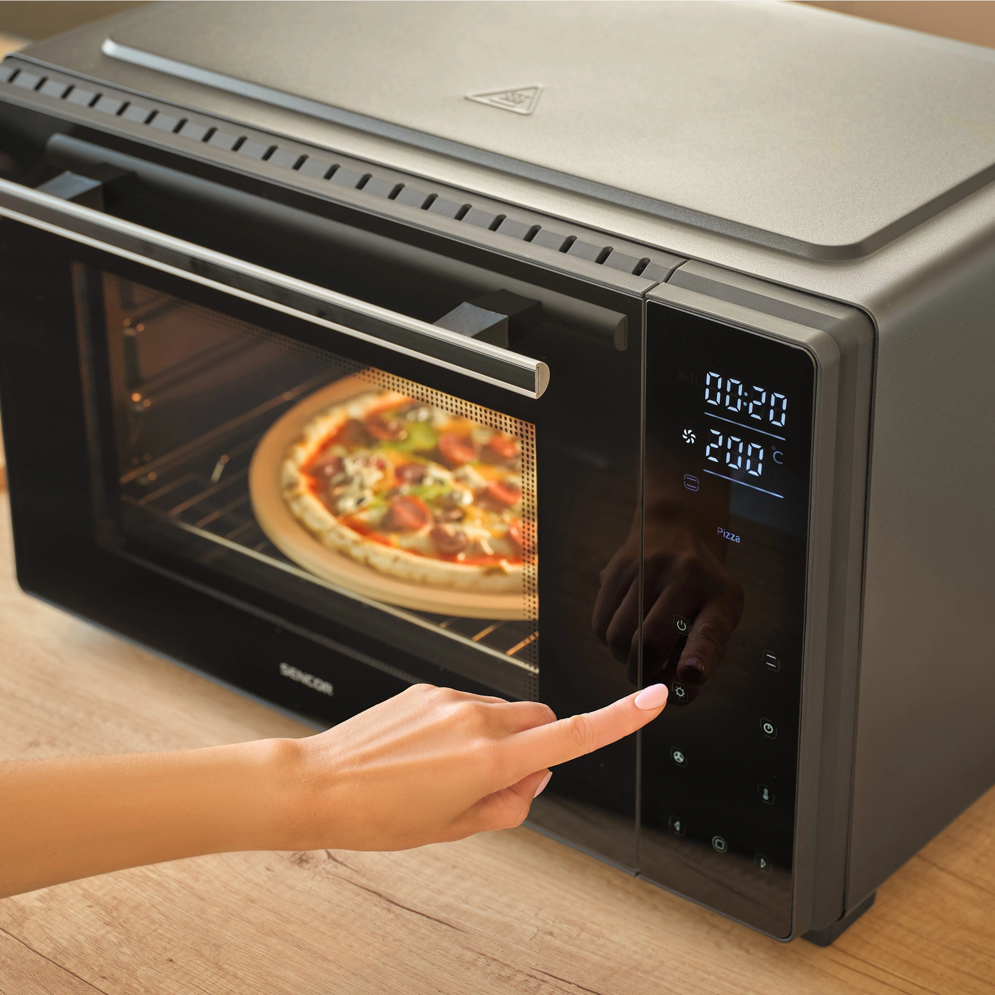 Sencor cyfrowy piekarnik konwekcyjny z grillem SEO 3250BK