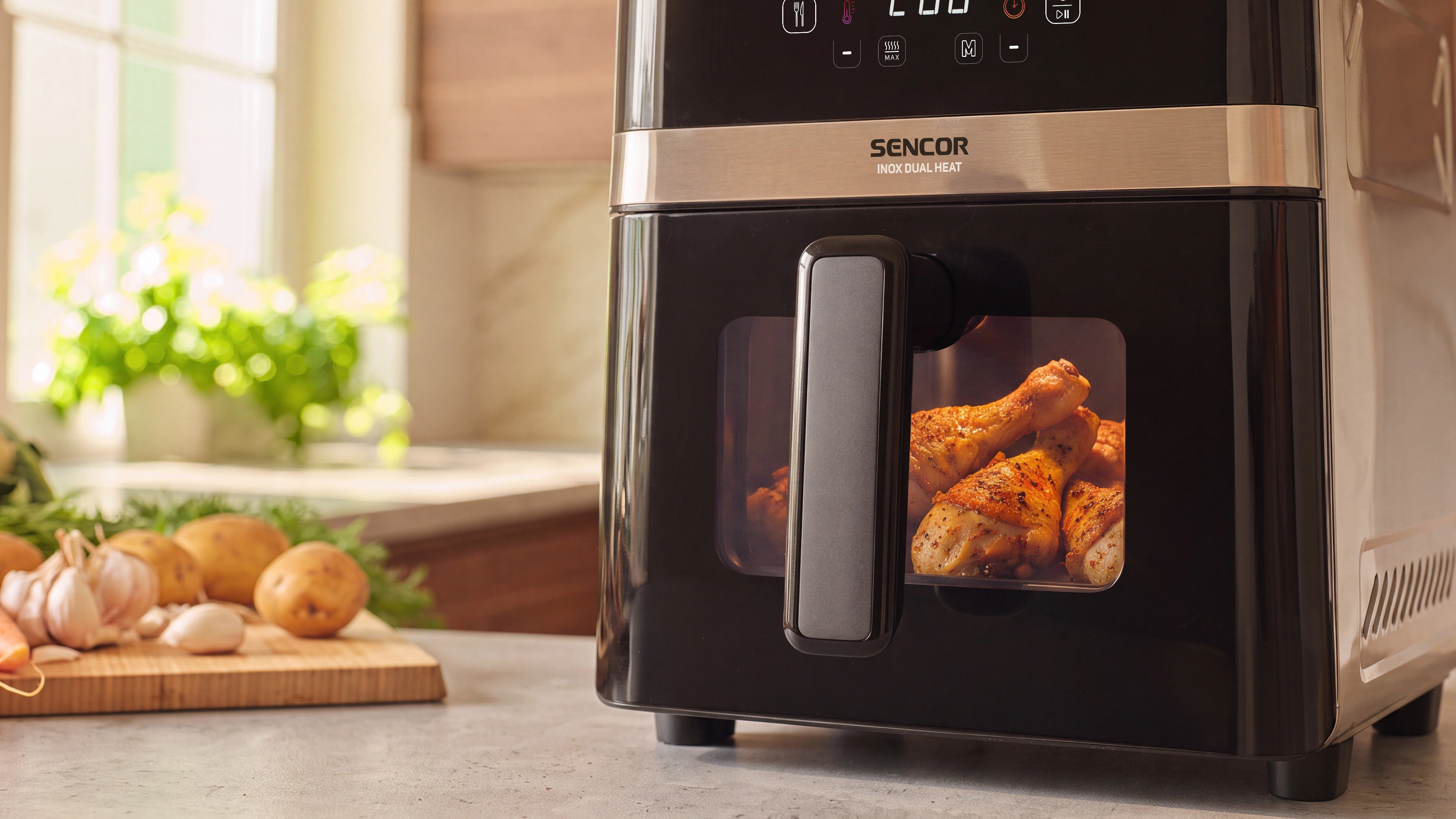 Sencor frytkownica beztłuszczowa o pojemności 6 l SFR 6800SS INOX