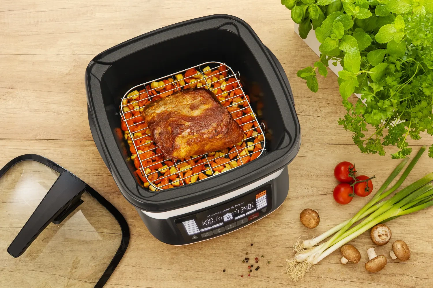 Sencor wielofunkcyjny garnek do smażenia w głębokim tłuszczu SFR 9400WH