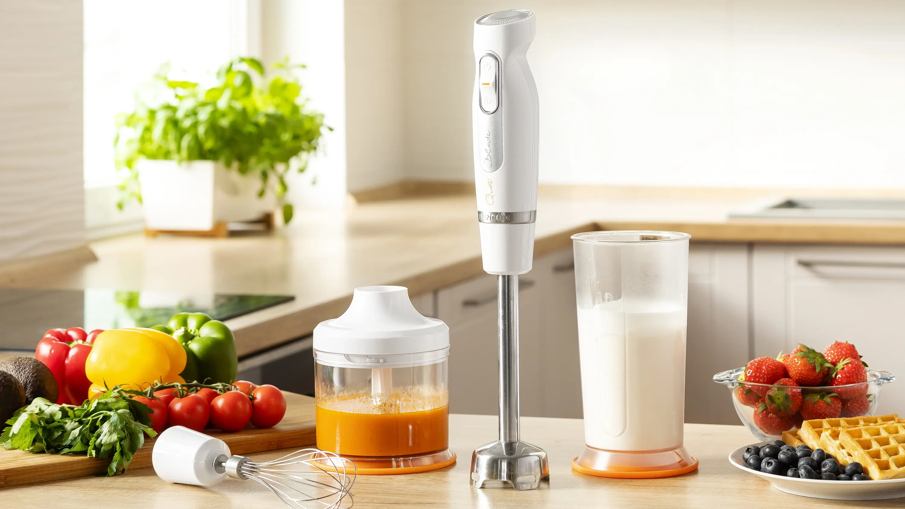 Sencor blender ręczny z funkcją kruszenia lodu SHB 4378WH