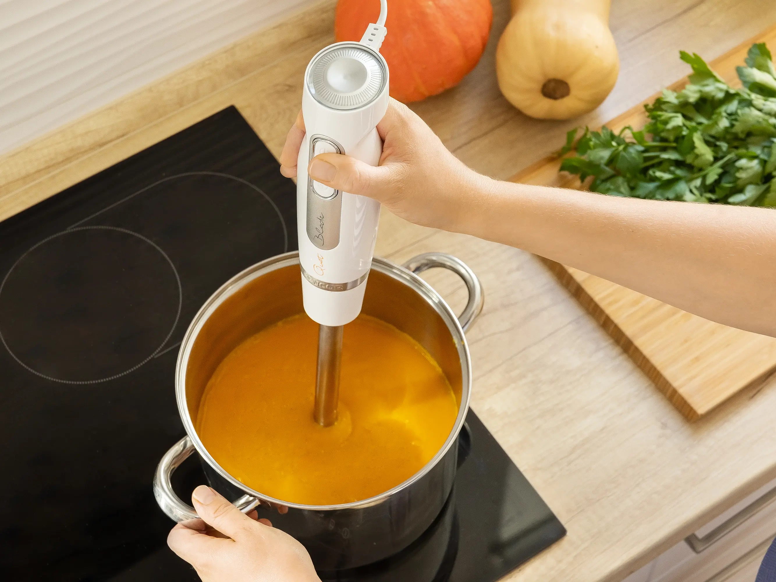 Sencor blender ręczny z funkcją kruszenia lodu SHB 4378WH