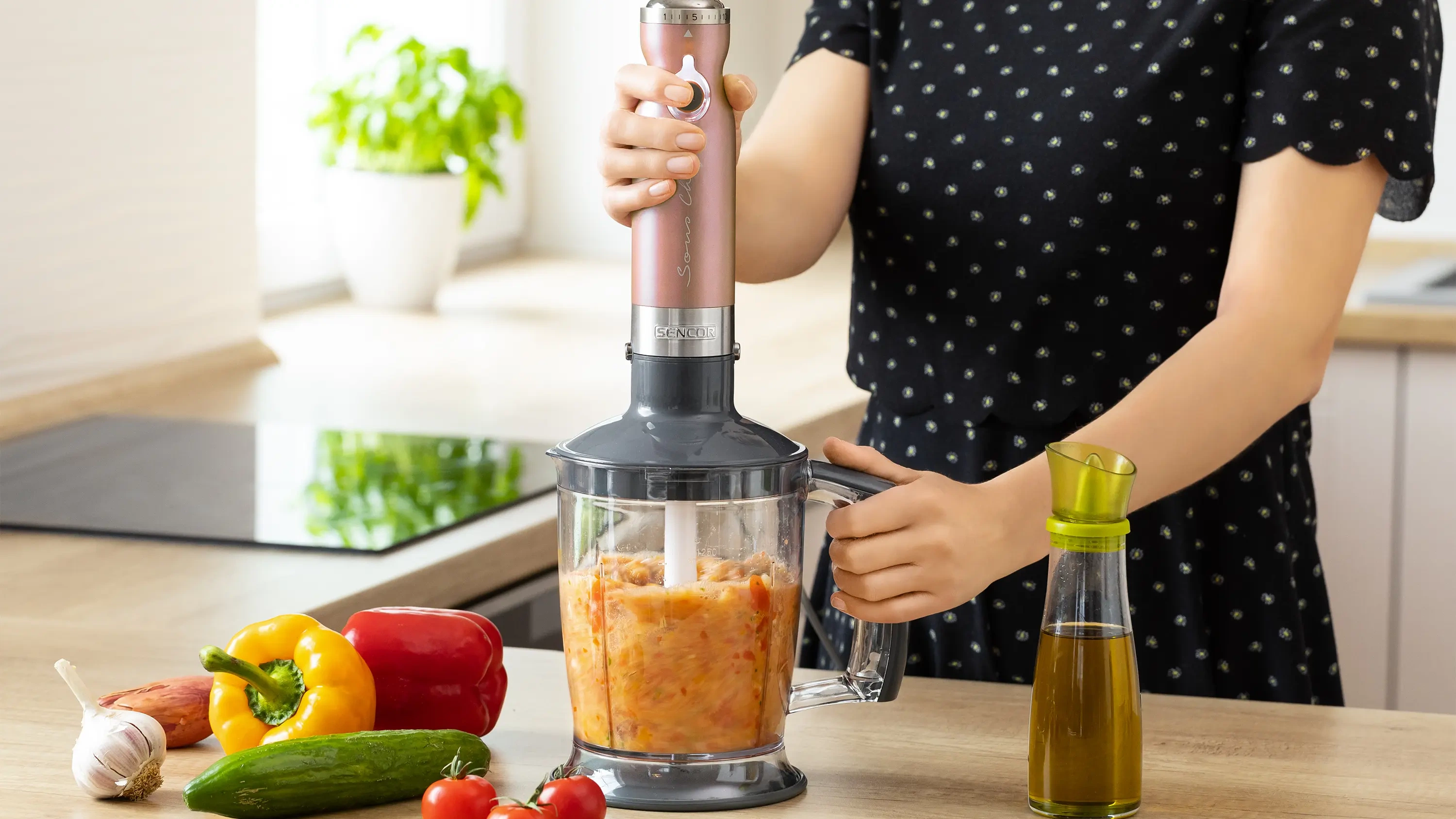 Sencor blender ręczny z 20 poziomami prędkości SHB 5605RS-EUE3