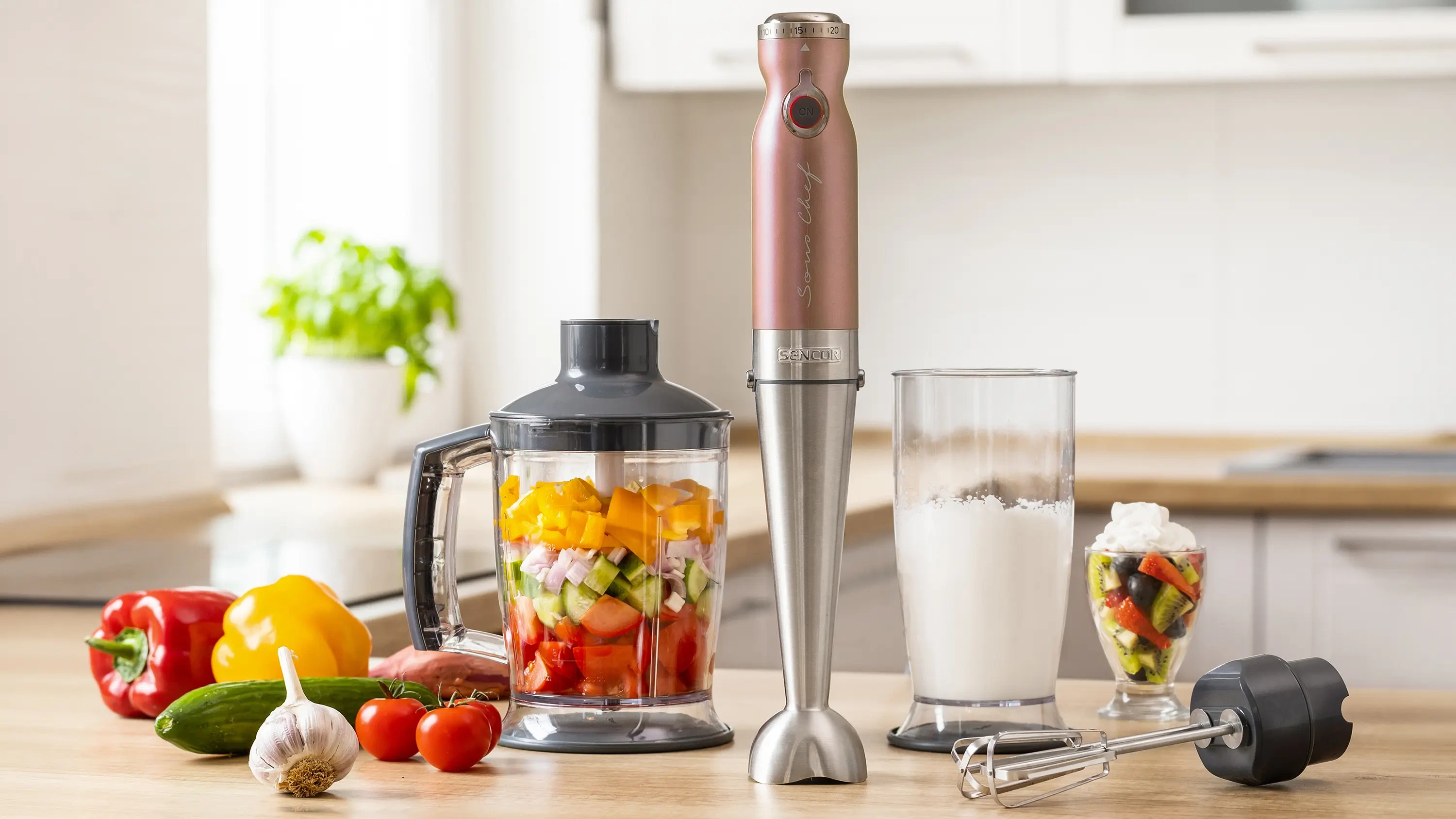 Sencor blender ręczny z 20 poziomami prędkości SHB 5605RS-EUE3