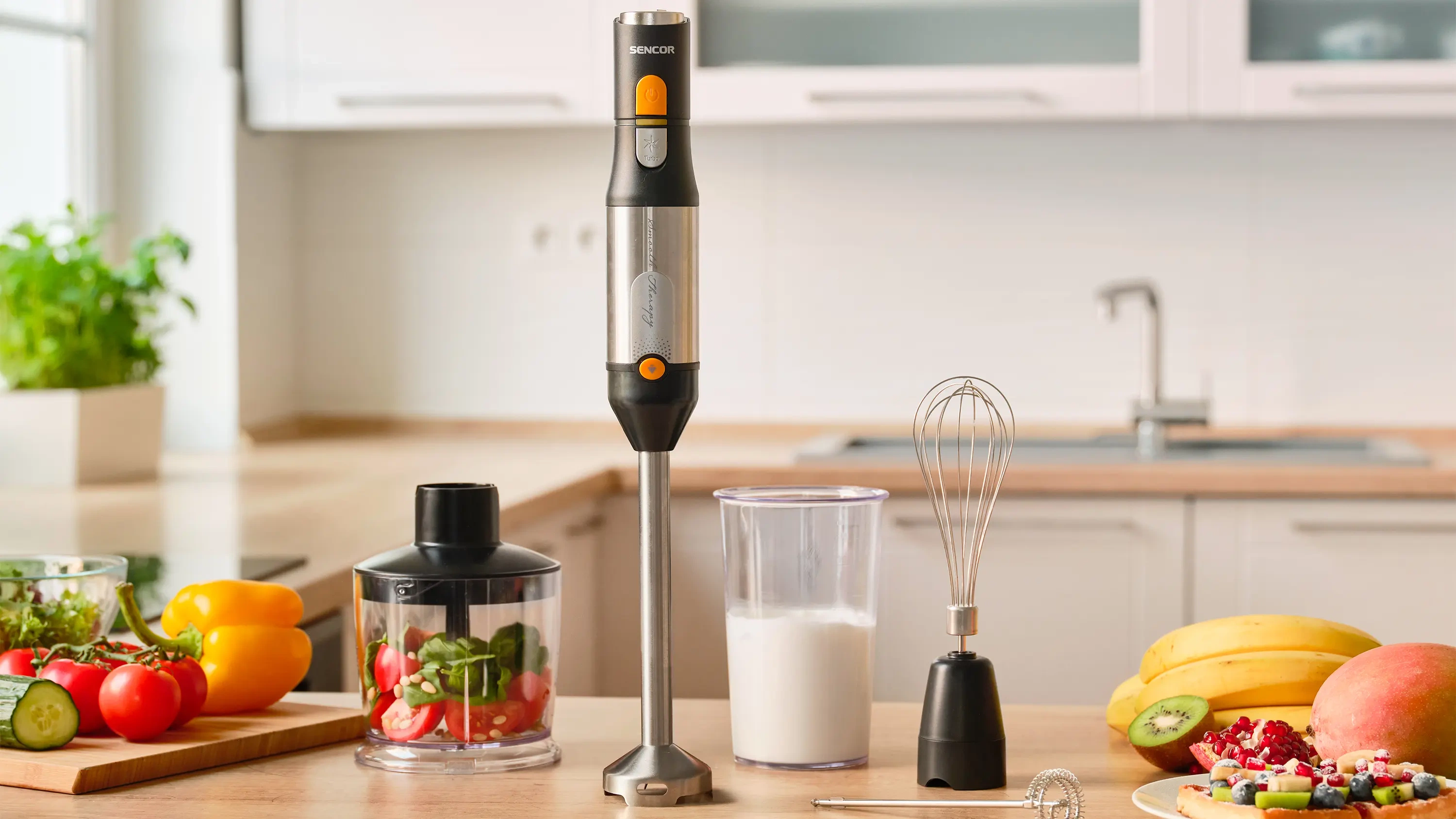 Sencor blender ręczny z akcesoriami 4w1 SHB 6302BK