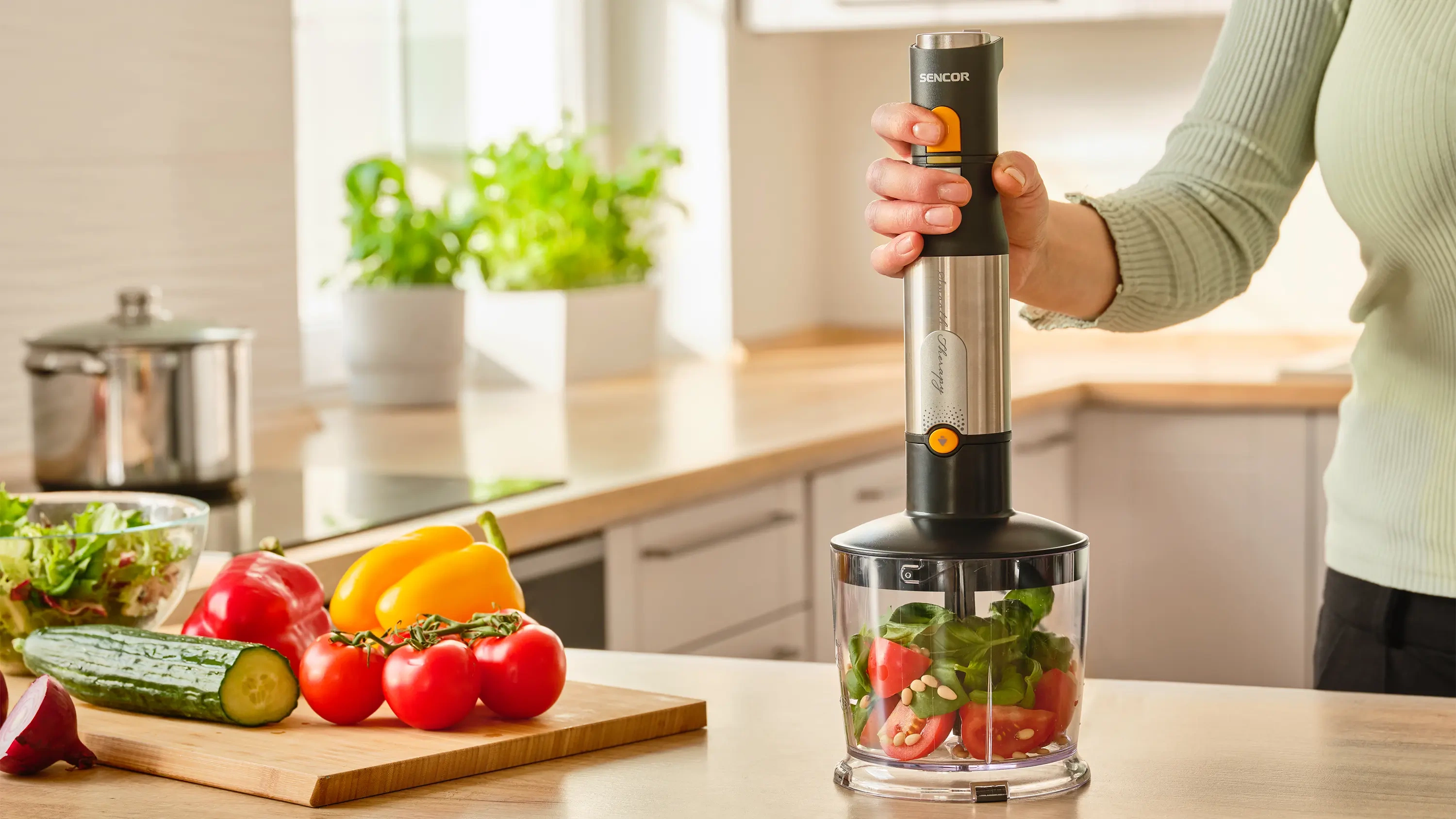 Sencor blender ręczny z akcesoriami 4w1 SHB 6302BK