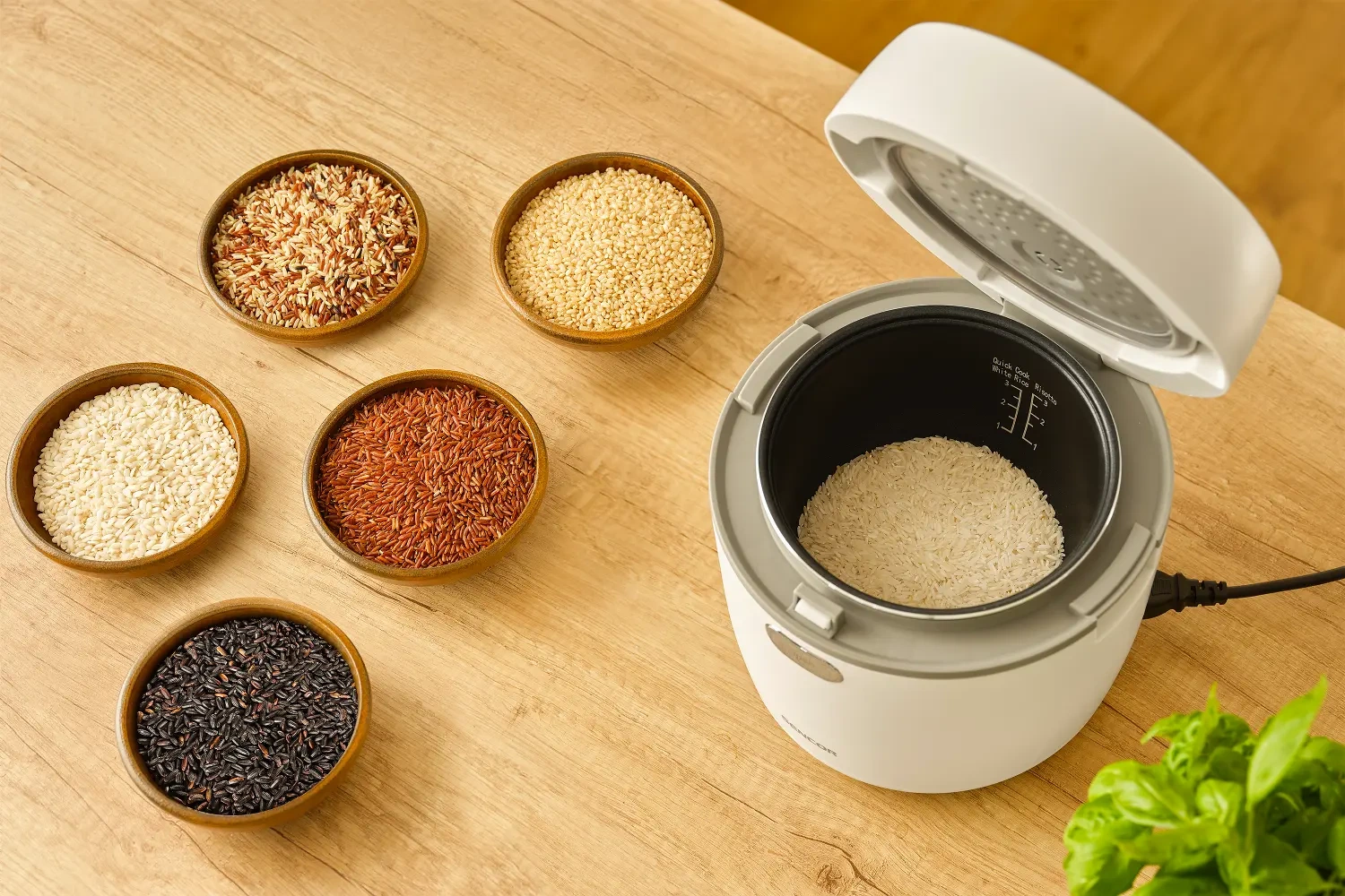 Sencor ryżowar low carb z koszykiem do gotowania na parze SRM 0670WH