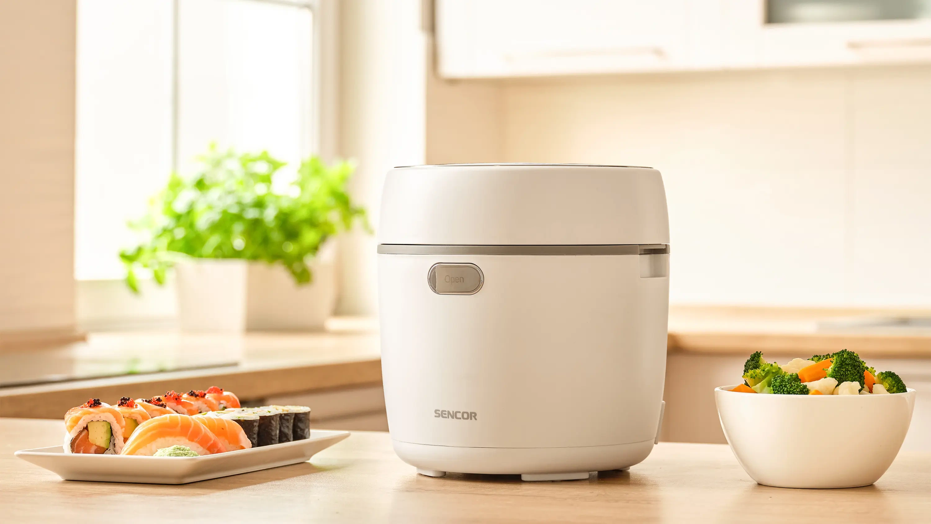 Sencor ryżowar low carb z koszykiem do gotowania na parze SRM 0670WH