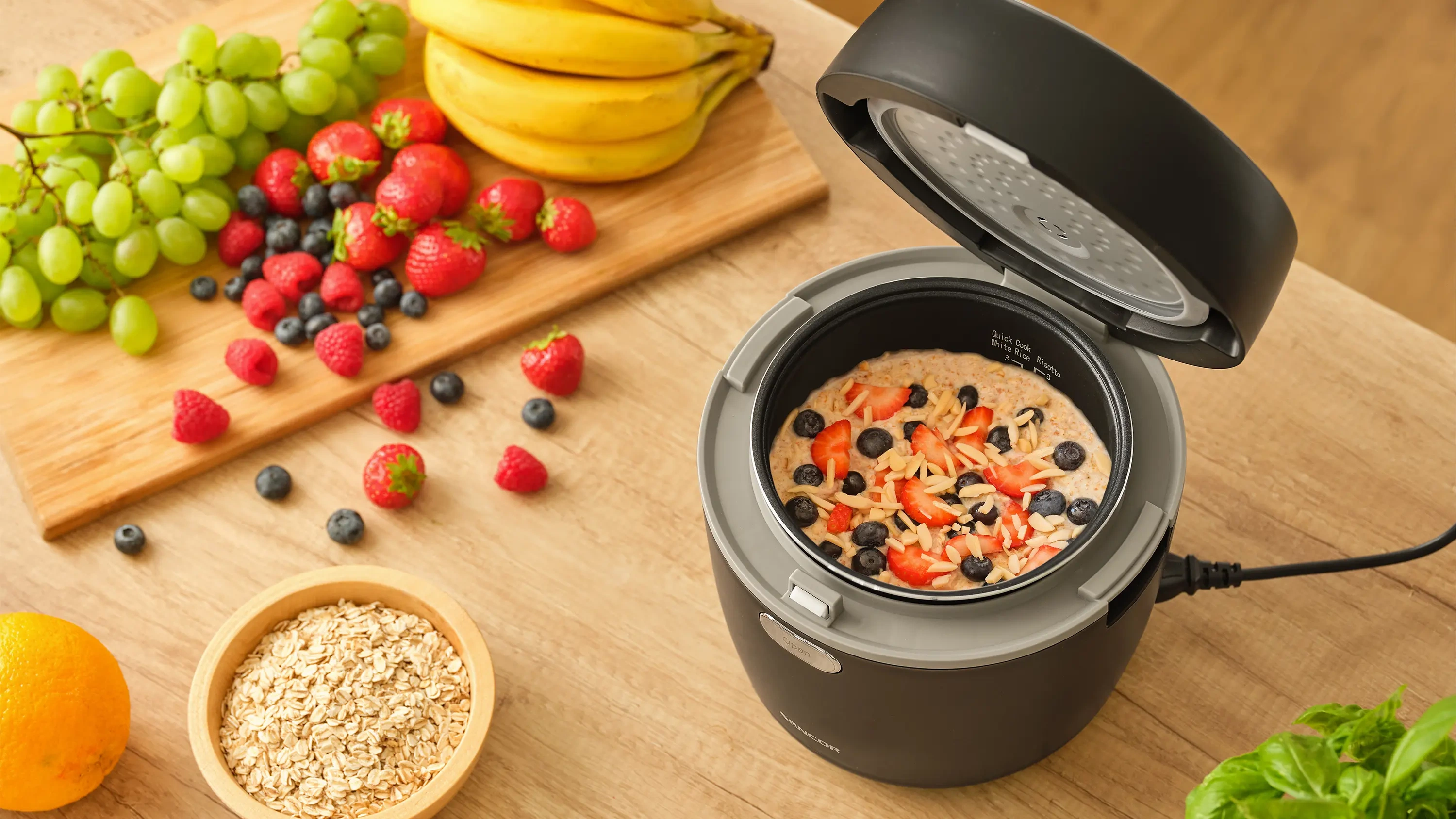 Sencor ryżowar low carb z koszykiem do gotowania na parze SRM 0671BK