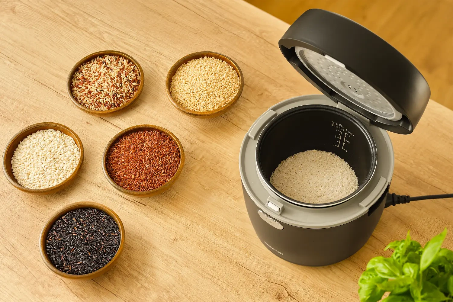 Sencor ryżowar low carb z koszykiem do gotowania na parze SRM 0671BK
