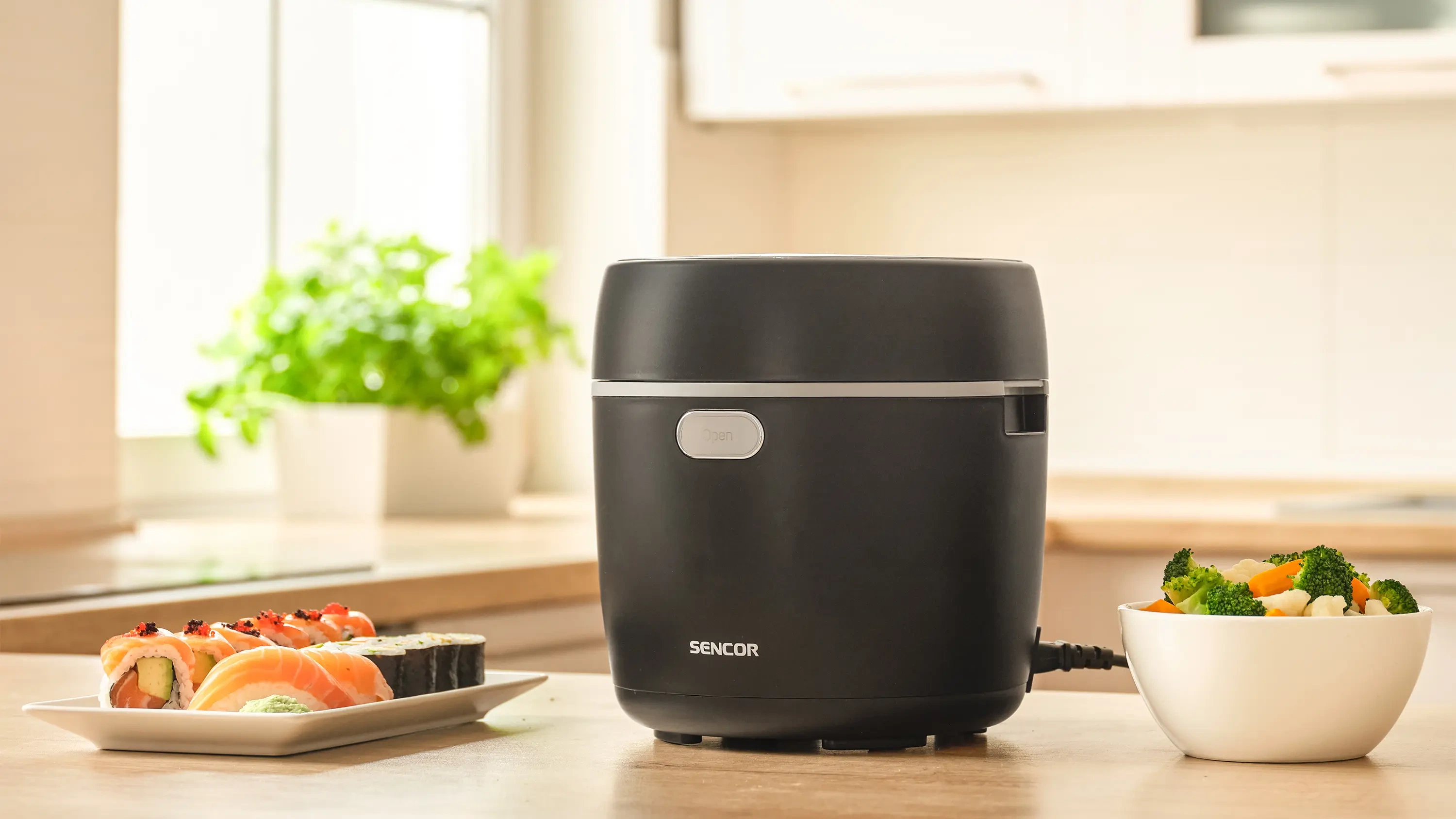 Sencor ryżowar low carb z koszykiem do gotowania na parze SRM 0671BK
