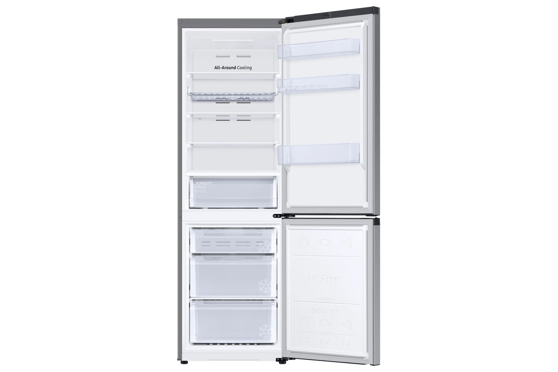 Lodówka AI z dolnym zamrażalnikiem No Frost SpaceMax™ wys. 185,3 cm RB34C602ESA/EF — widok 3