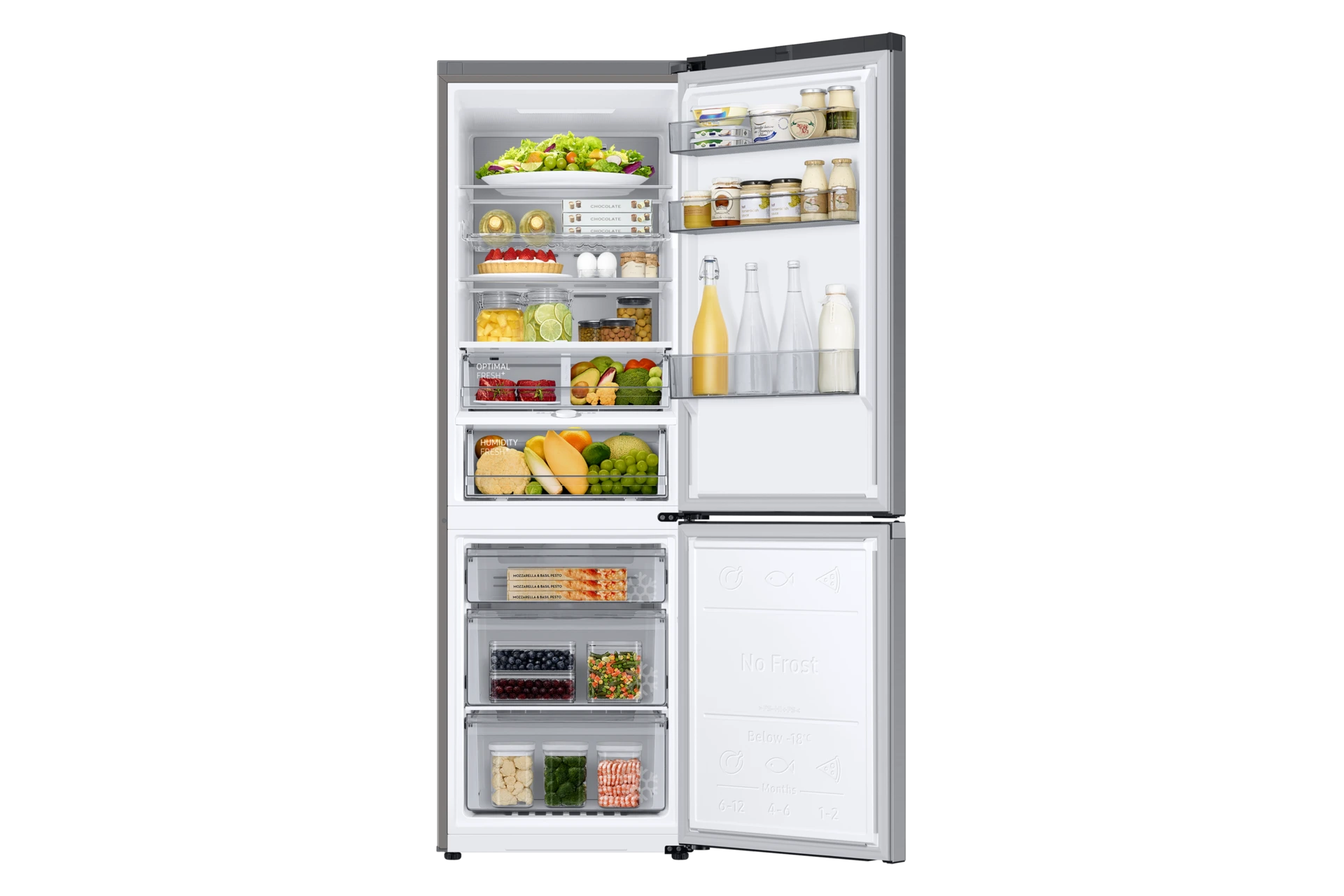 Lodówka AI z dolnym zamrażalnikiem No Frost SpaceMax™ wys. 185,3 cm RB34C775CS9/EF — widok 6
