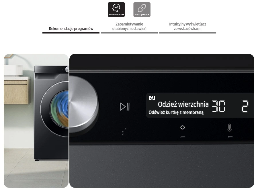 Samsung WW90DG6U85LBU4 — Panel AI Control