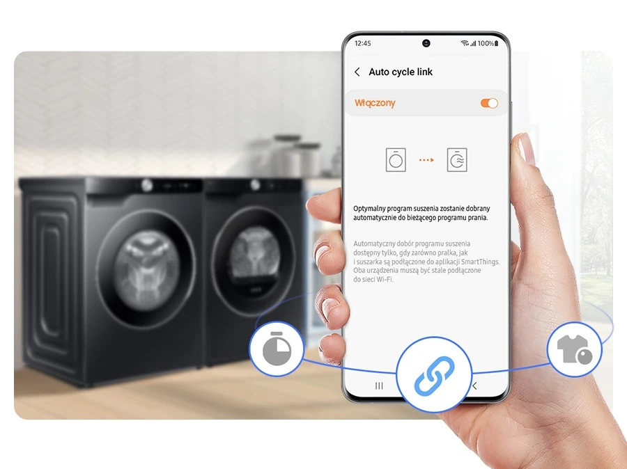 Samsung WW90DG6U25LBU4 — Wi-Fi i obsługa w SmartThings