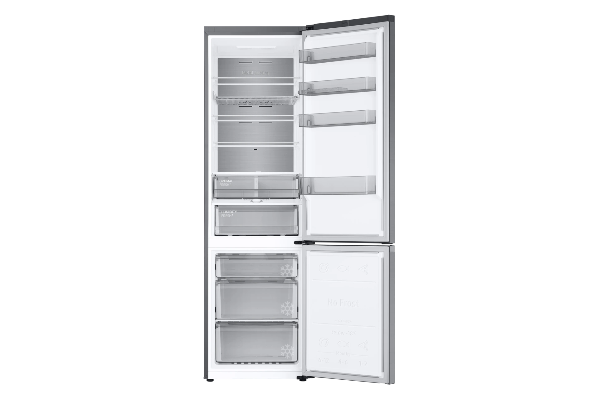 Lodówka AI z dolnym zamrażalnikiem No Frost SpaceMax™ wys. 203 cm RB38C775CS9/EF — widok 3