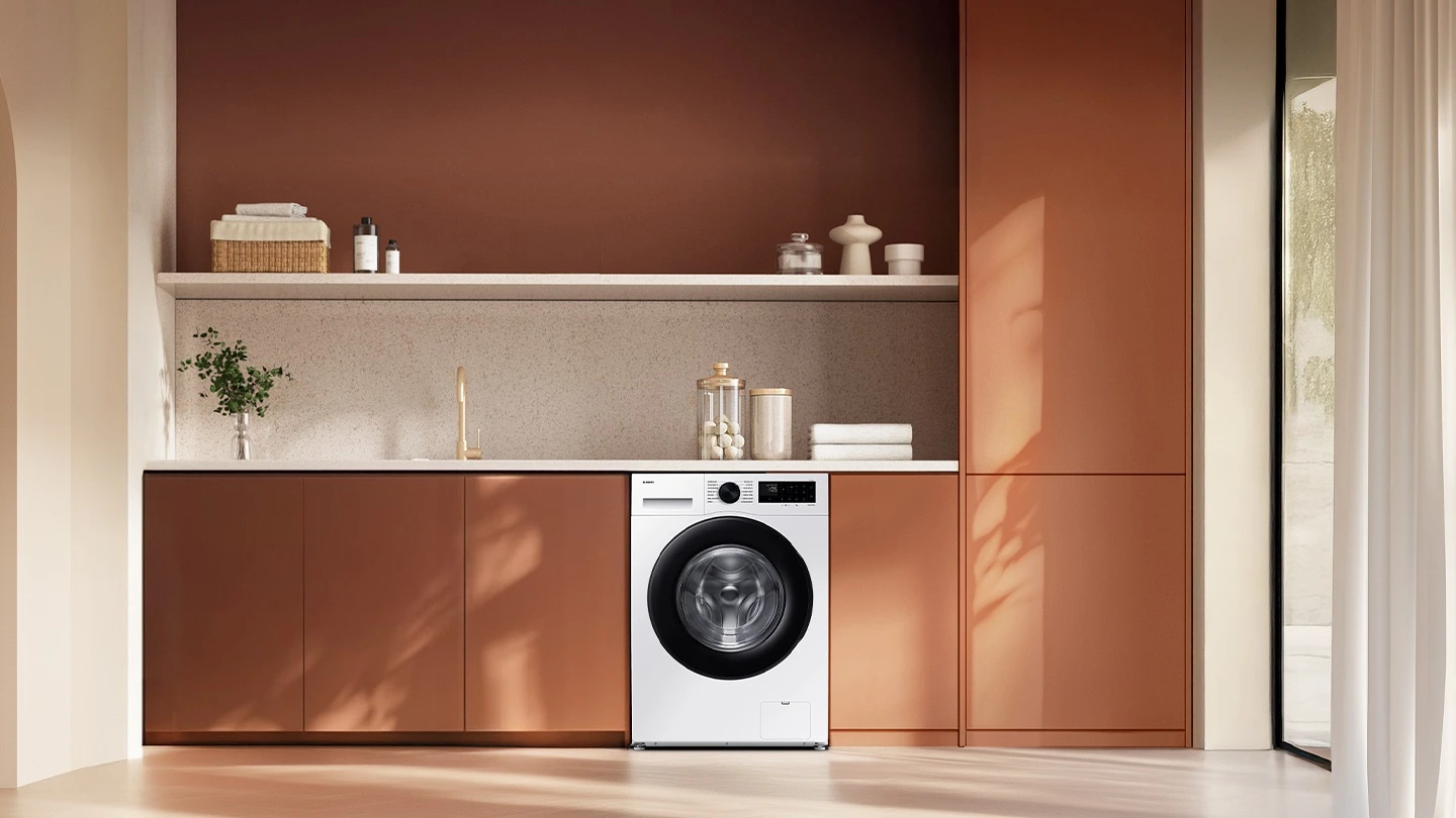 Samsung WW90DG5G34AEEO — aranżacja producenta