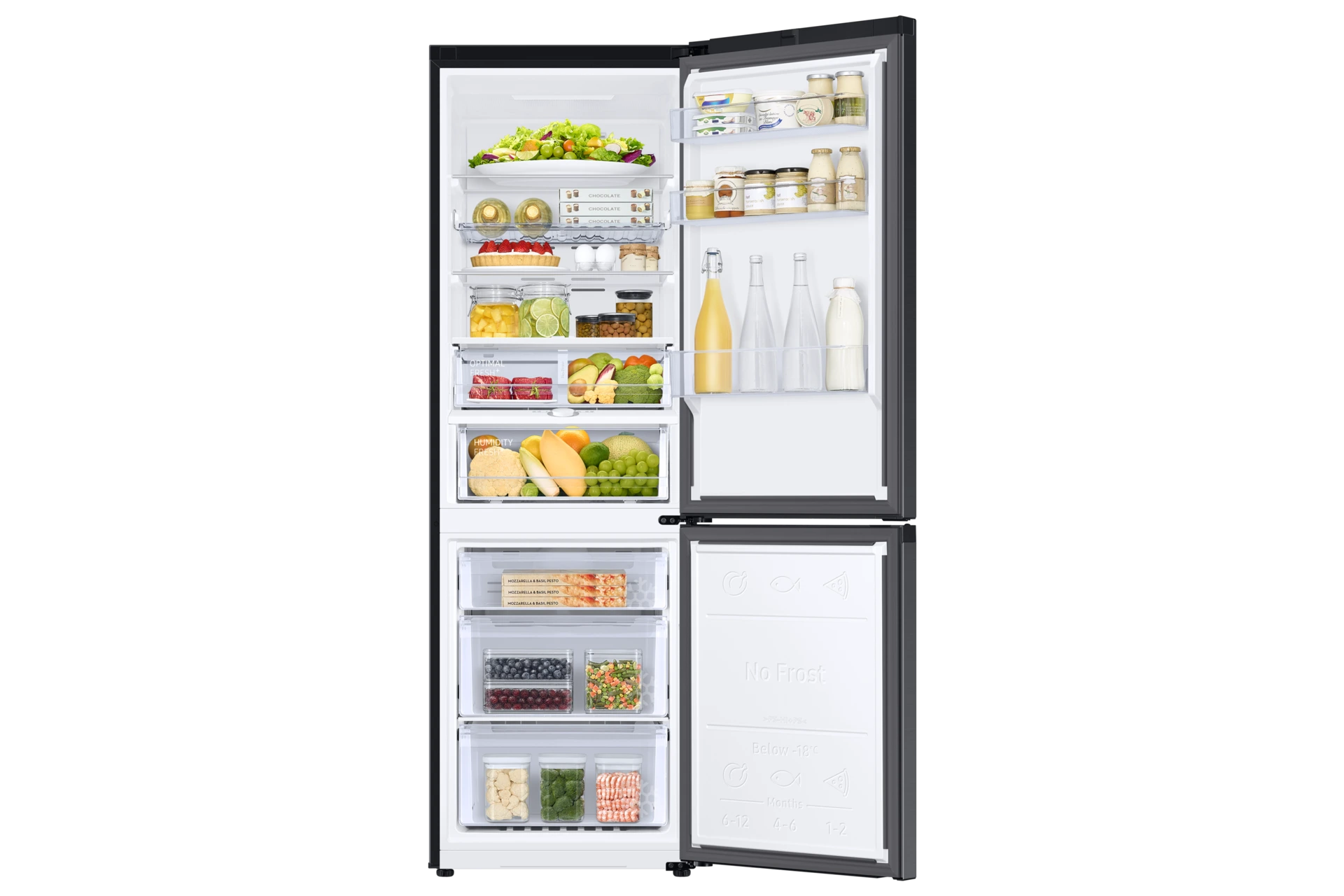 Lodówka AI z dolnym zamrażalnikiem No Frost AI Energy Mode wys. 185,3 cm RB34C675EBN/EF — widok 5