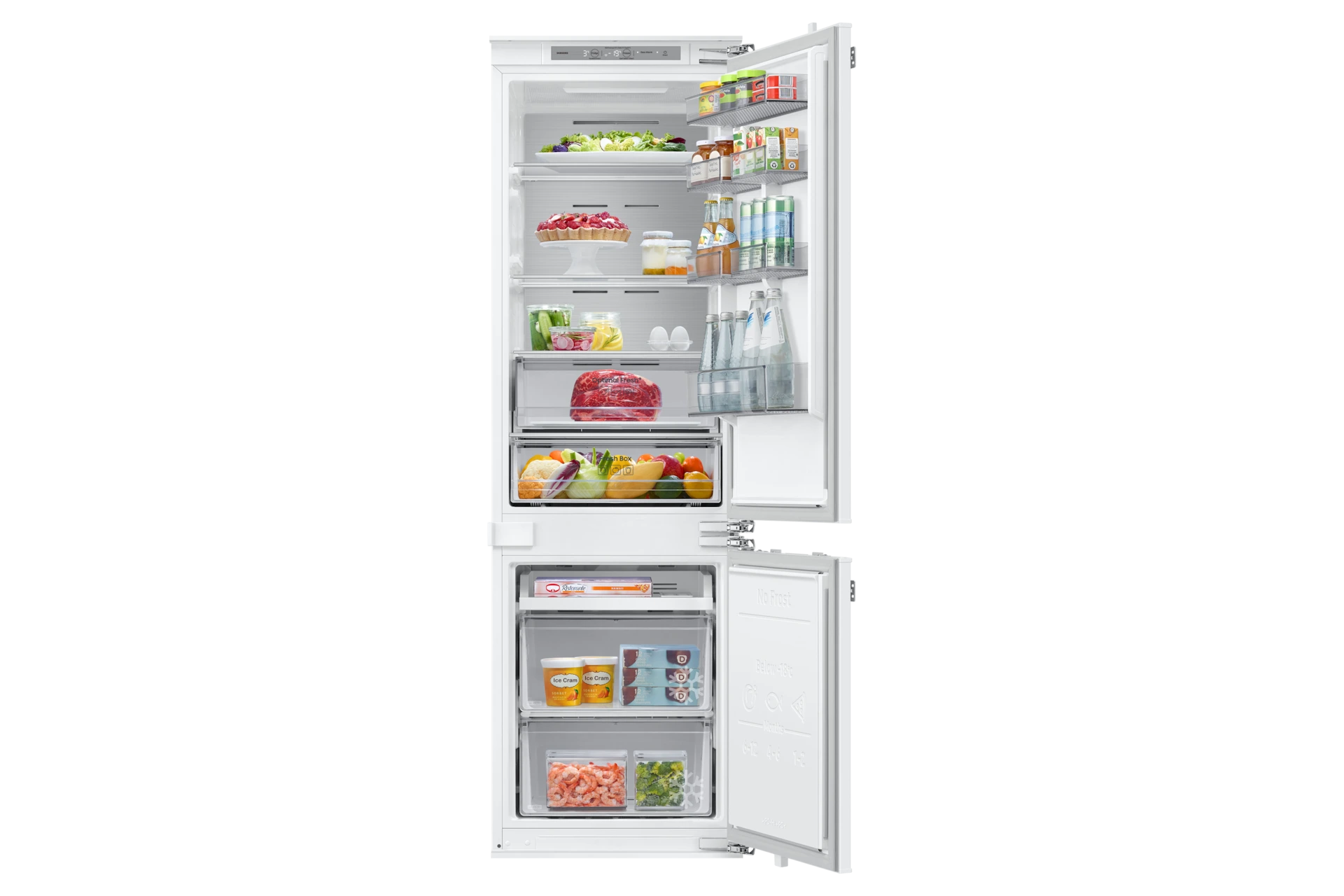 Lodówka do zabudowy AI No Frost Twin Cooling Plus™ wys. 177,5 cm BRB80F26BDF0EO — widok 1