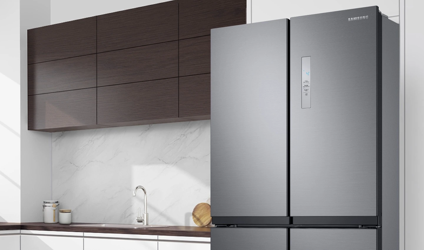 Samsung RF48A400EB4/EO — Prosta linia frontu