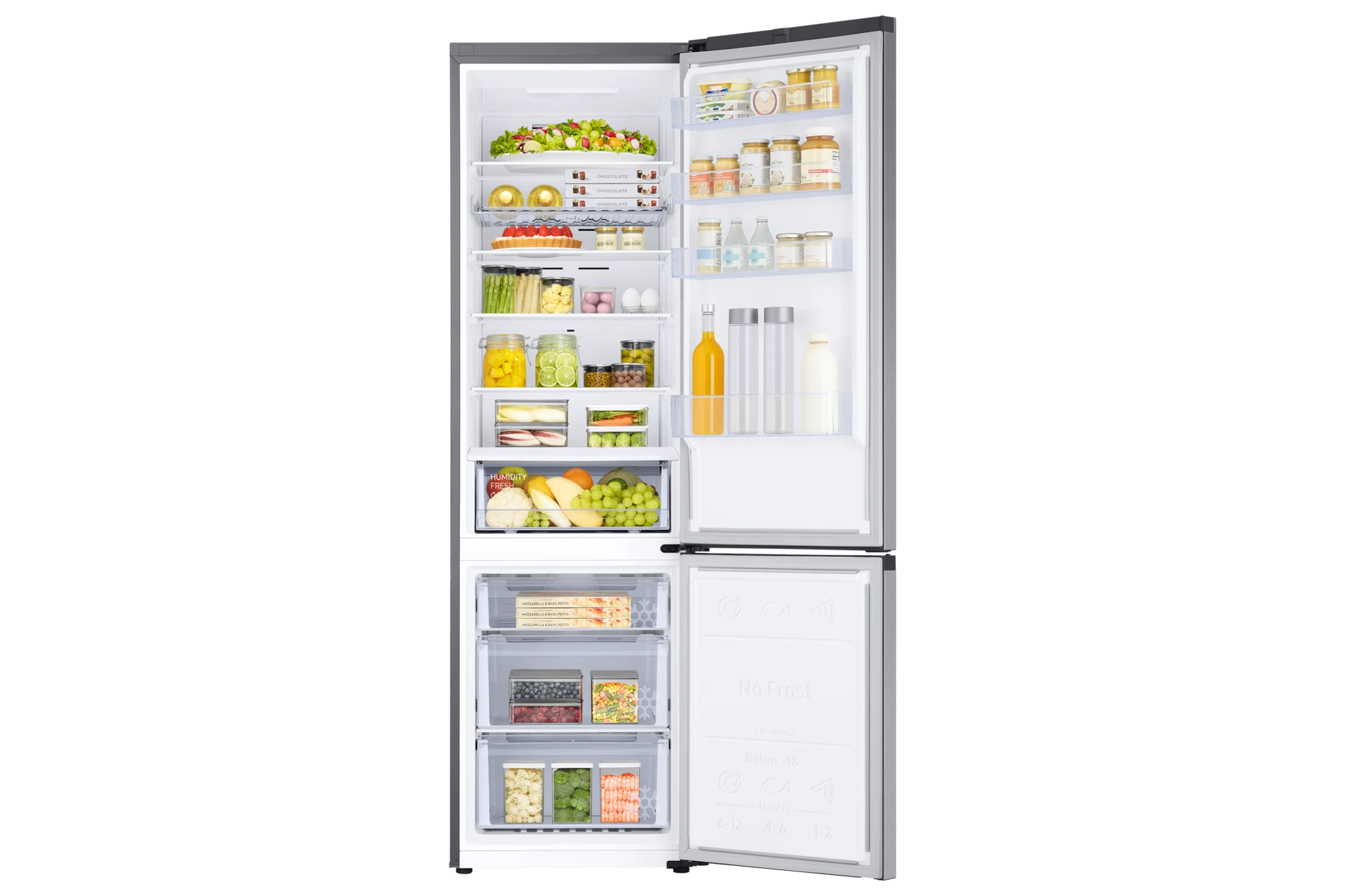 Lodówka AI z dolnym zamrażalnikiem No Frost SpaceMax™ wys. 203 cm RB38C672ESA/EF — widok 5